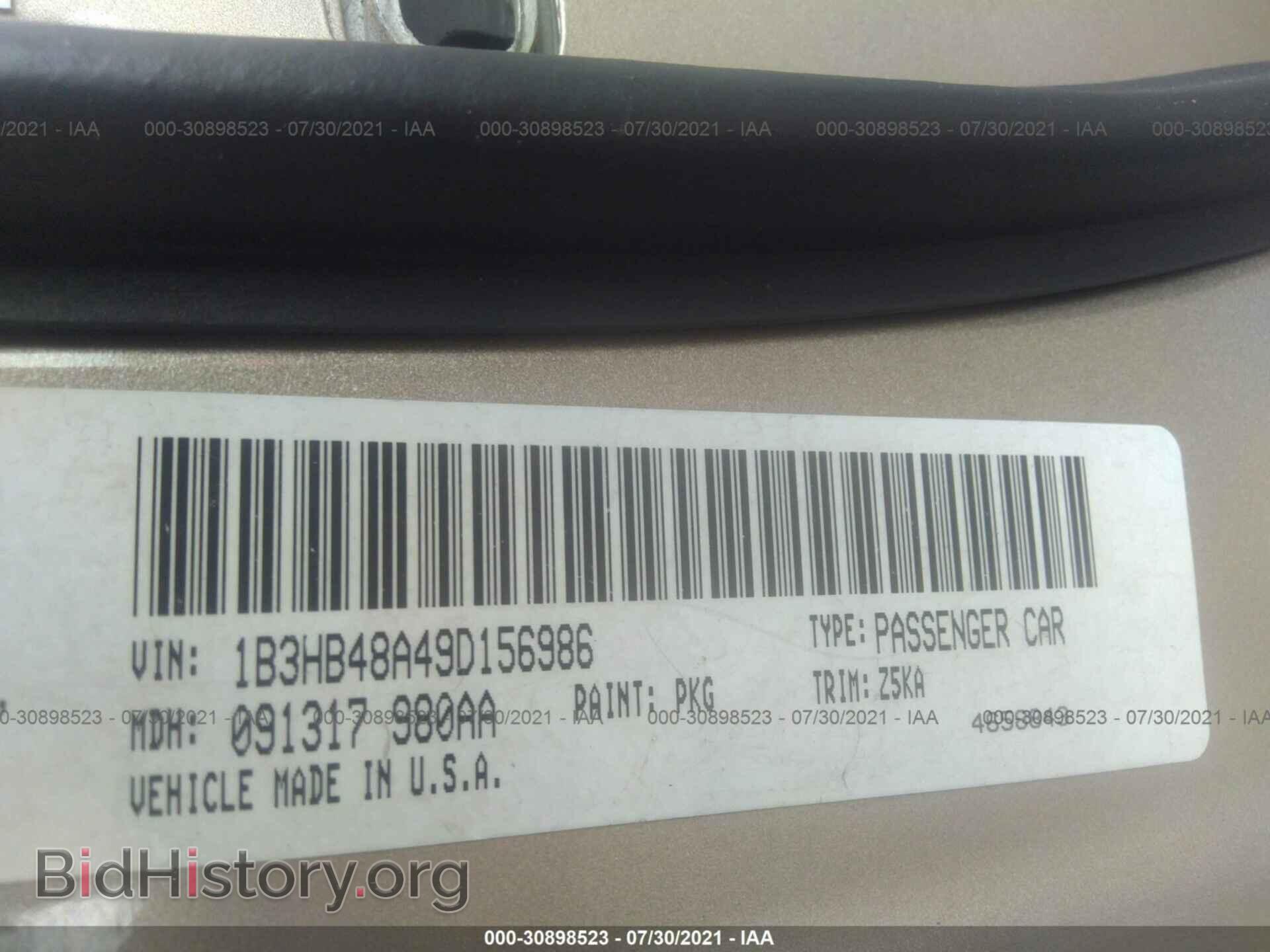 2009 DODGE CALIBER - VIN: 1B3HB48A49D156986 - Фото 9