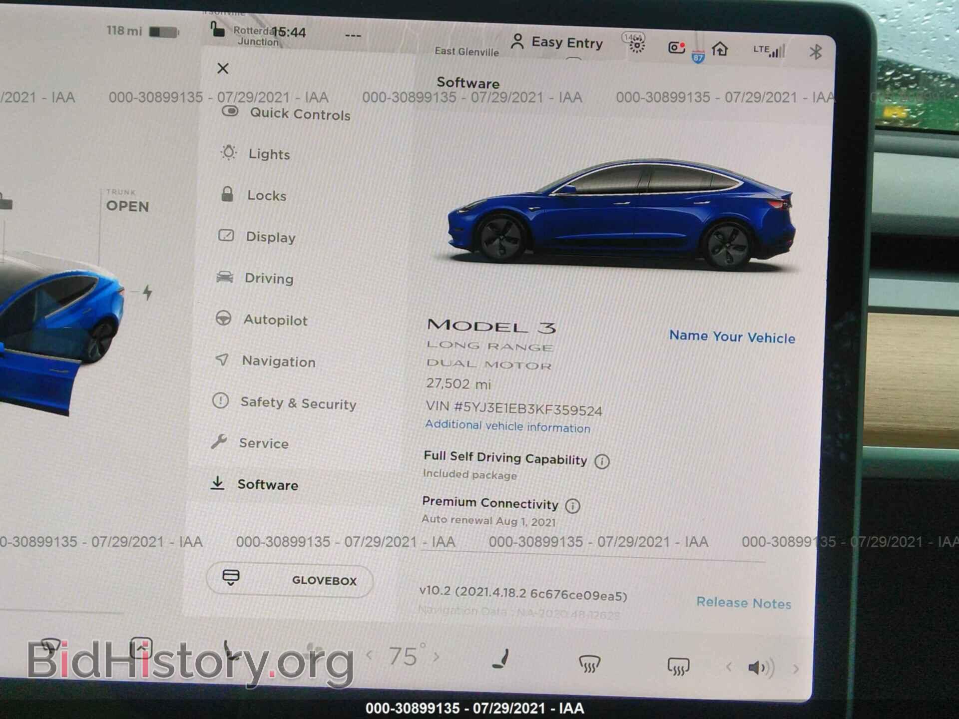 2019 TESLA MODEL 3 - VIN: 5YJ3E1EB3KF359524 - Фото 7
