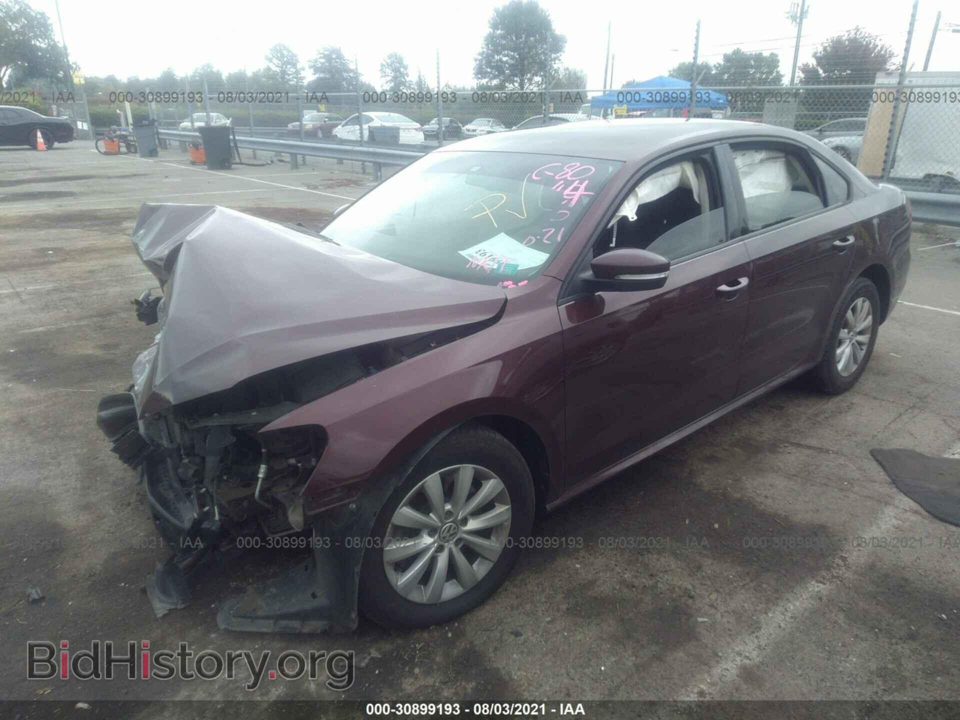 2013 VOLKSWAGEN PASSAT - VIN: 1VWAP7A3XDC092706 - Фото 2