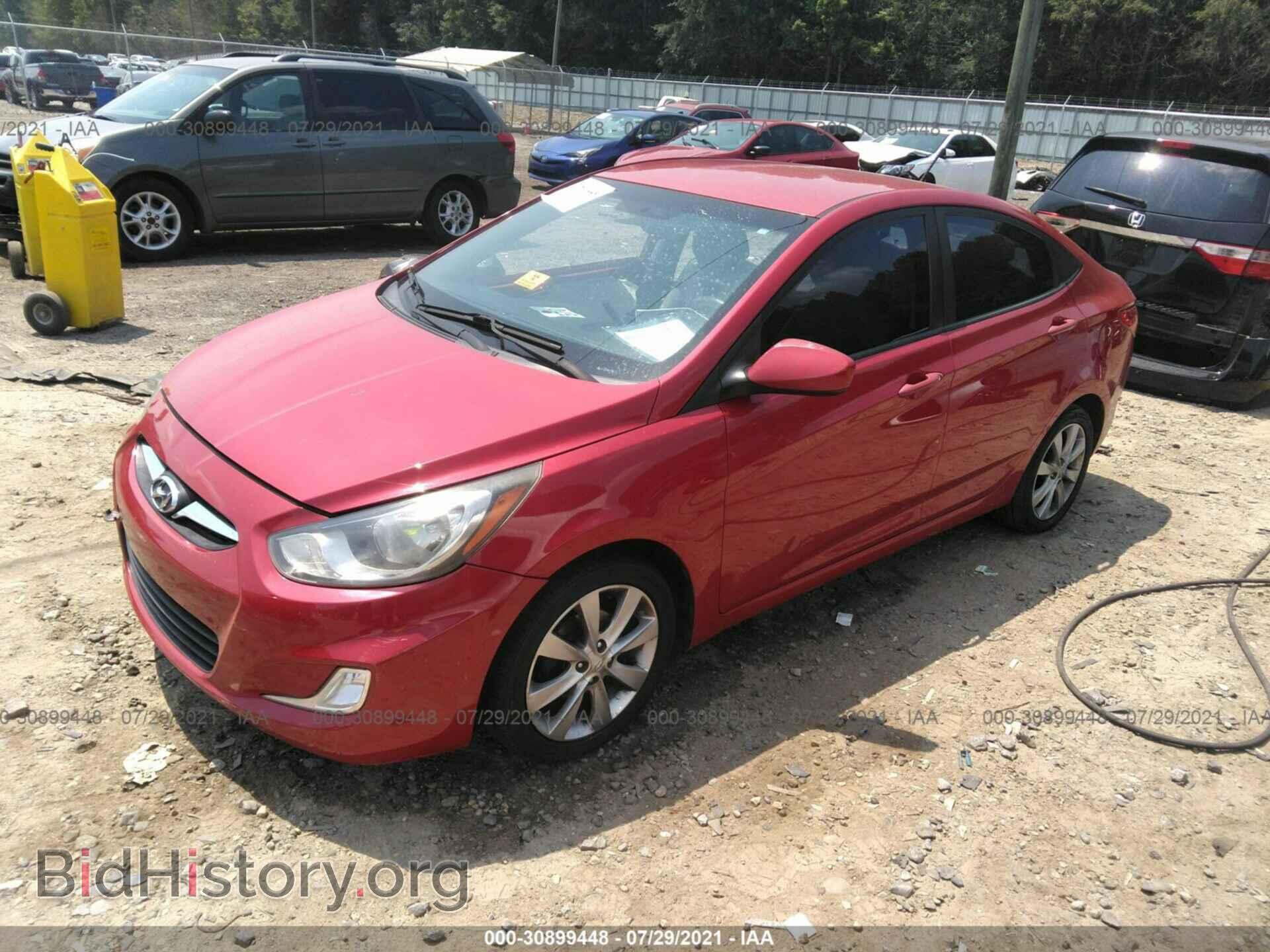 2013 HYUNDAI ACCENT - VIN: KMHCU4AE7DU431285 - Фото 2