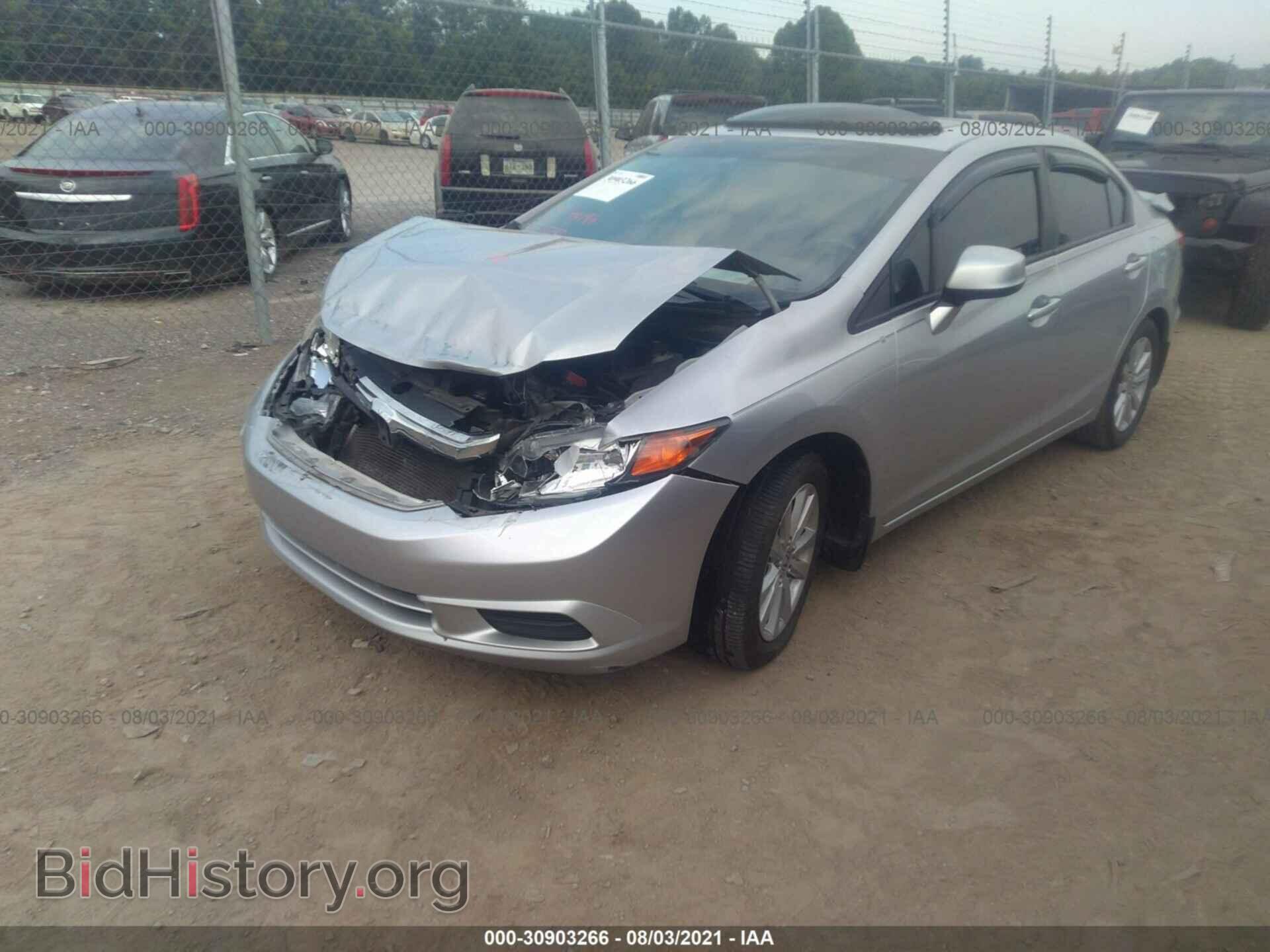 2012 HONDA CIVIC SDN - VIN: 2HGFB2F93CH590489 - Фото 2