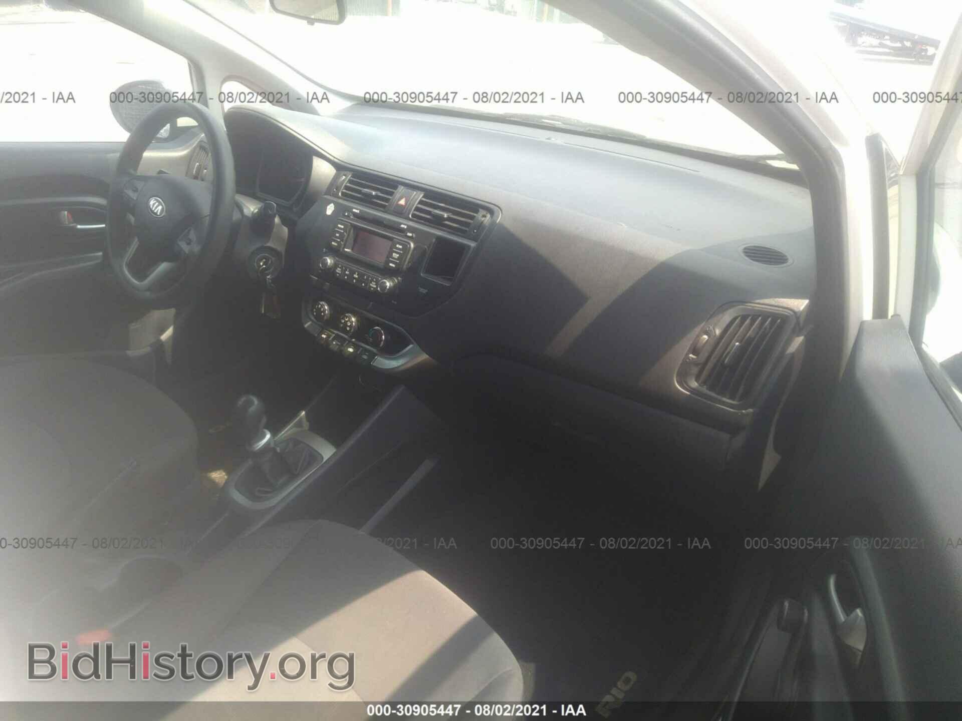 2014 KIA RIO - VIN: KNADM4A35E6408923 - Фото 5
