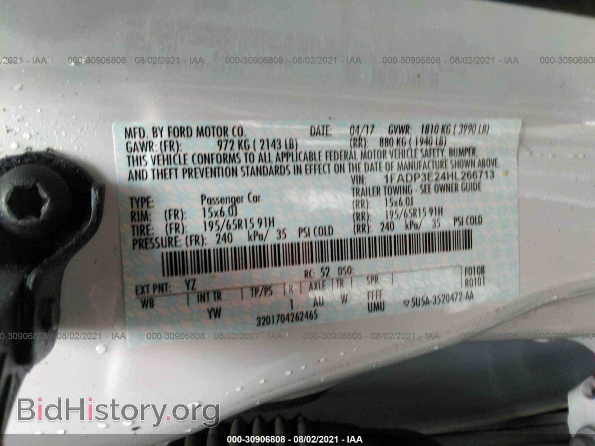 2017 FORD FOCUS - VIN: 1FADP3E24HL266713 - Photo 9