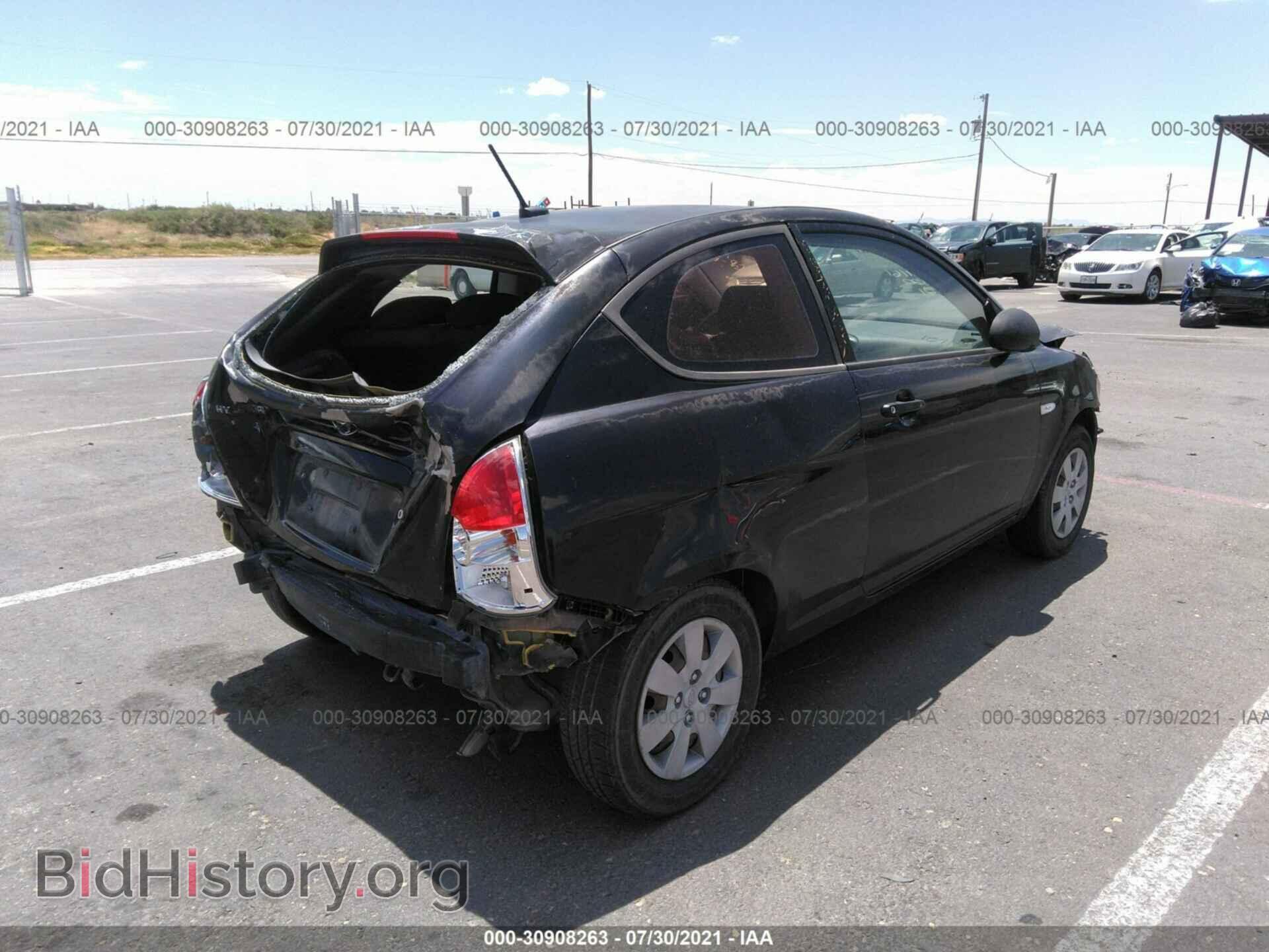 2008 HYUNDAI ACCENT - VIN: KMHCM36C48U100333 - Фото 4