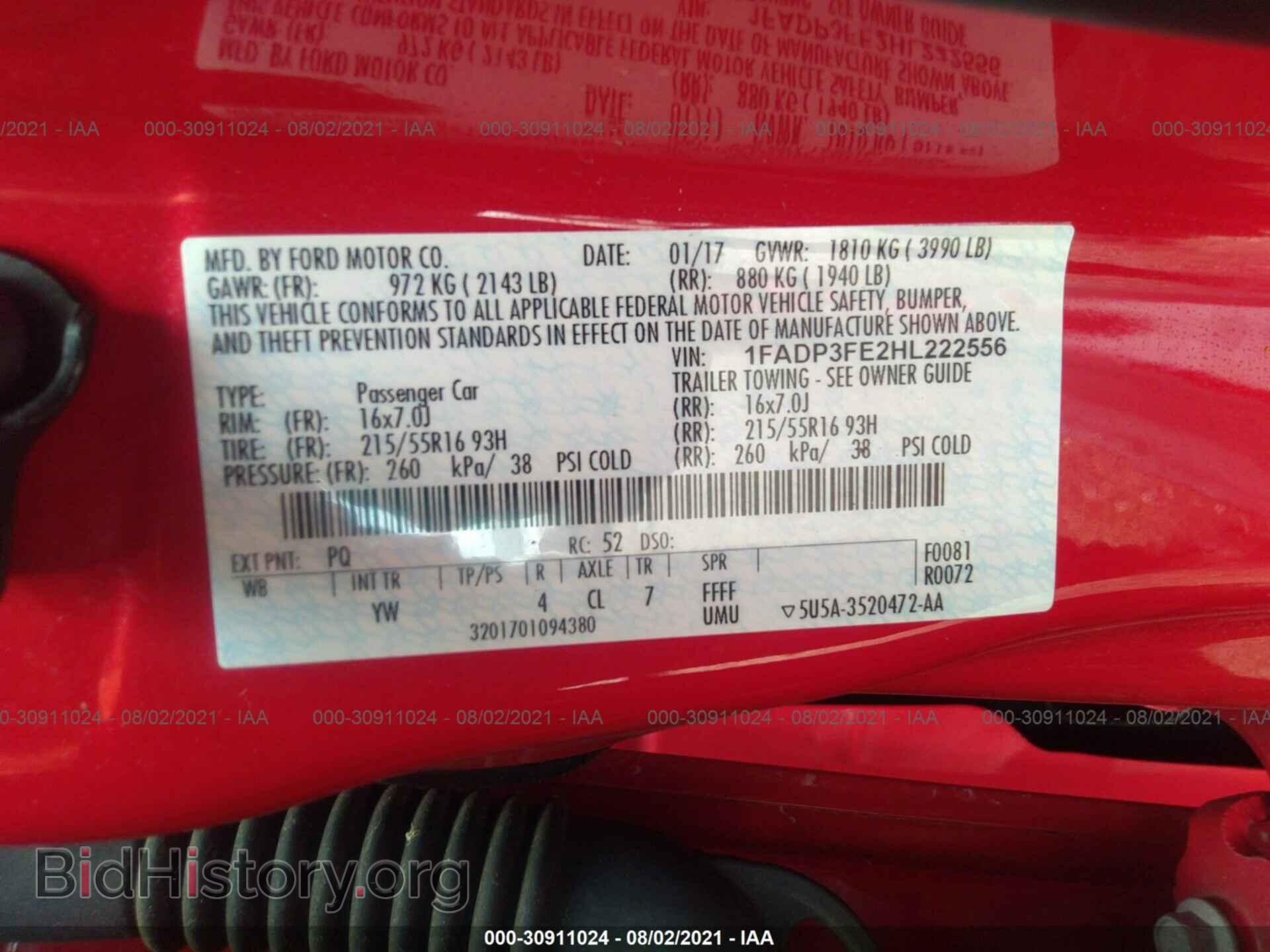 2017 FORD FOCUS - VIN: 1FADP3FE2HL222556 - Photo 9