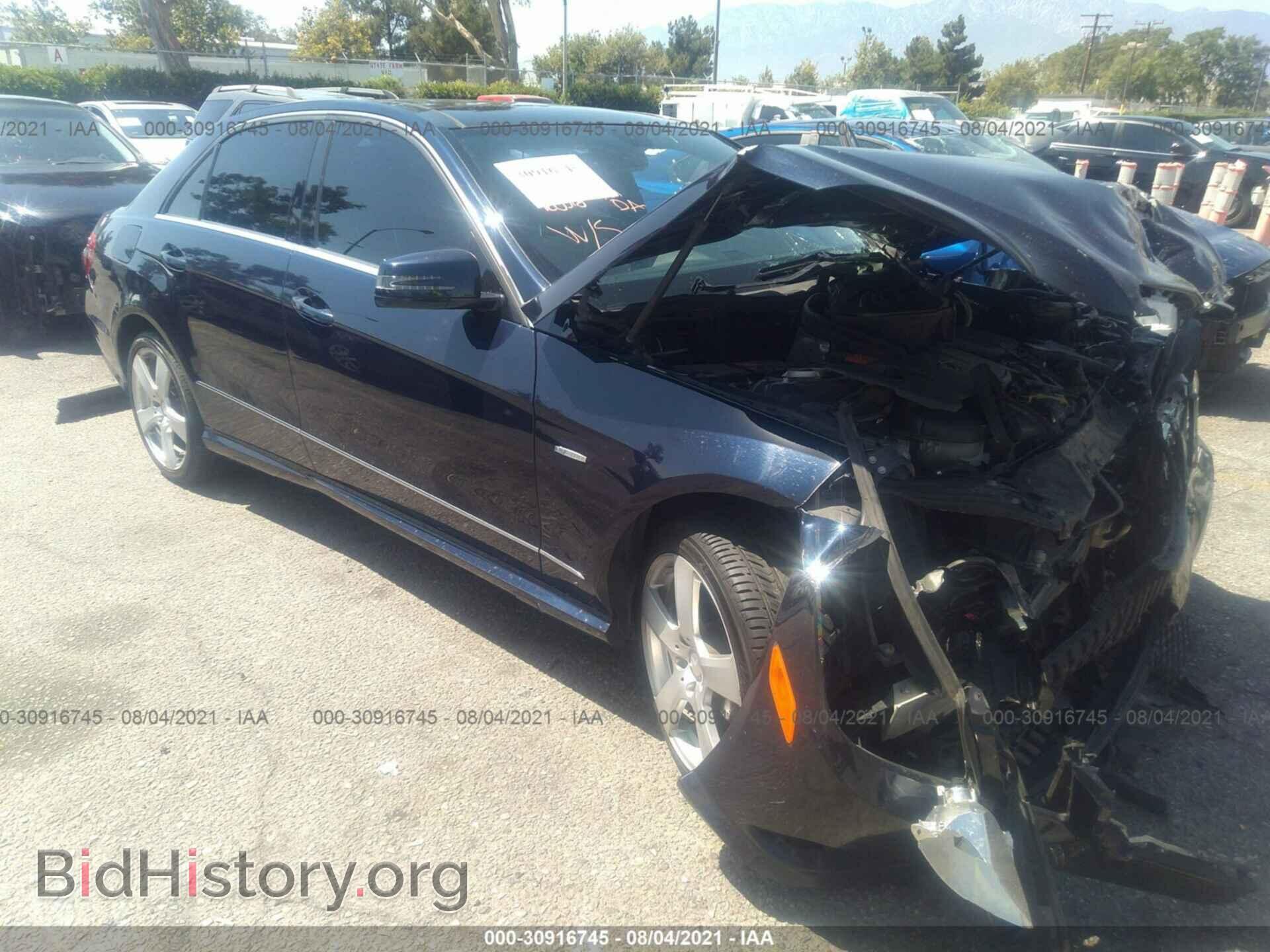 Photo WDDHF5KB2CA579736 - MERCEDES-BENZ E-CLASS 2012