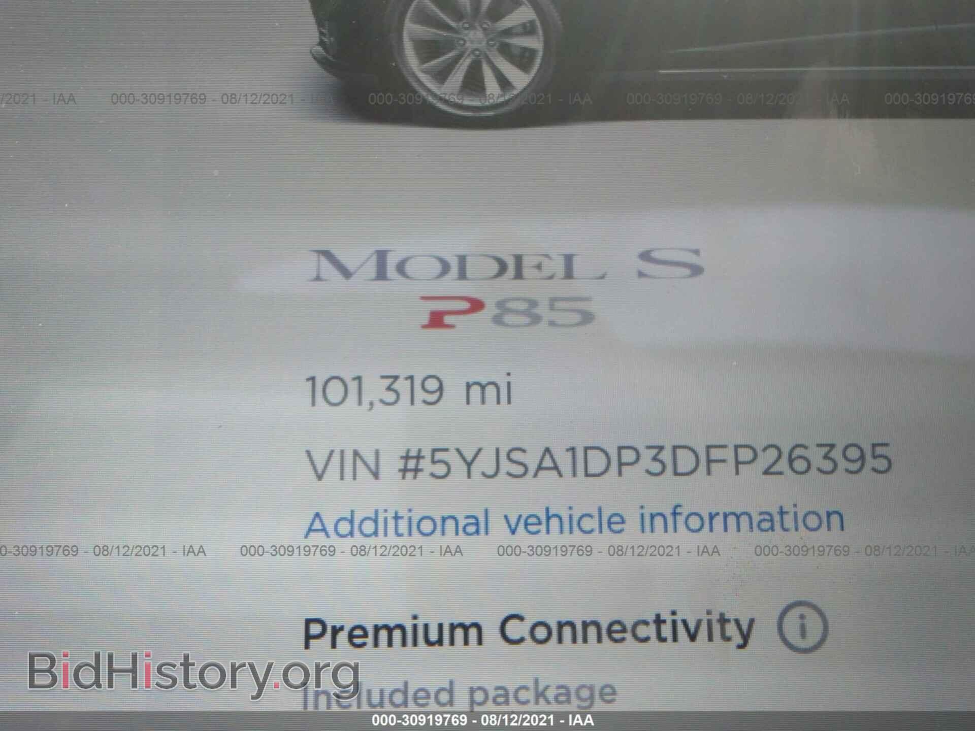 2013 TESLA MODEL S - VIN: 5YJSA1DP3DFP26395 - Photo 7