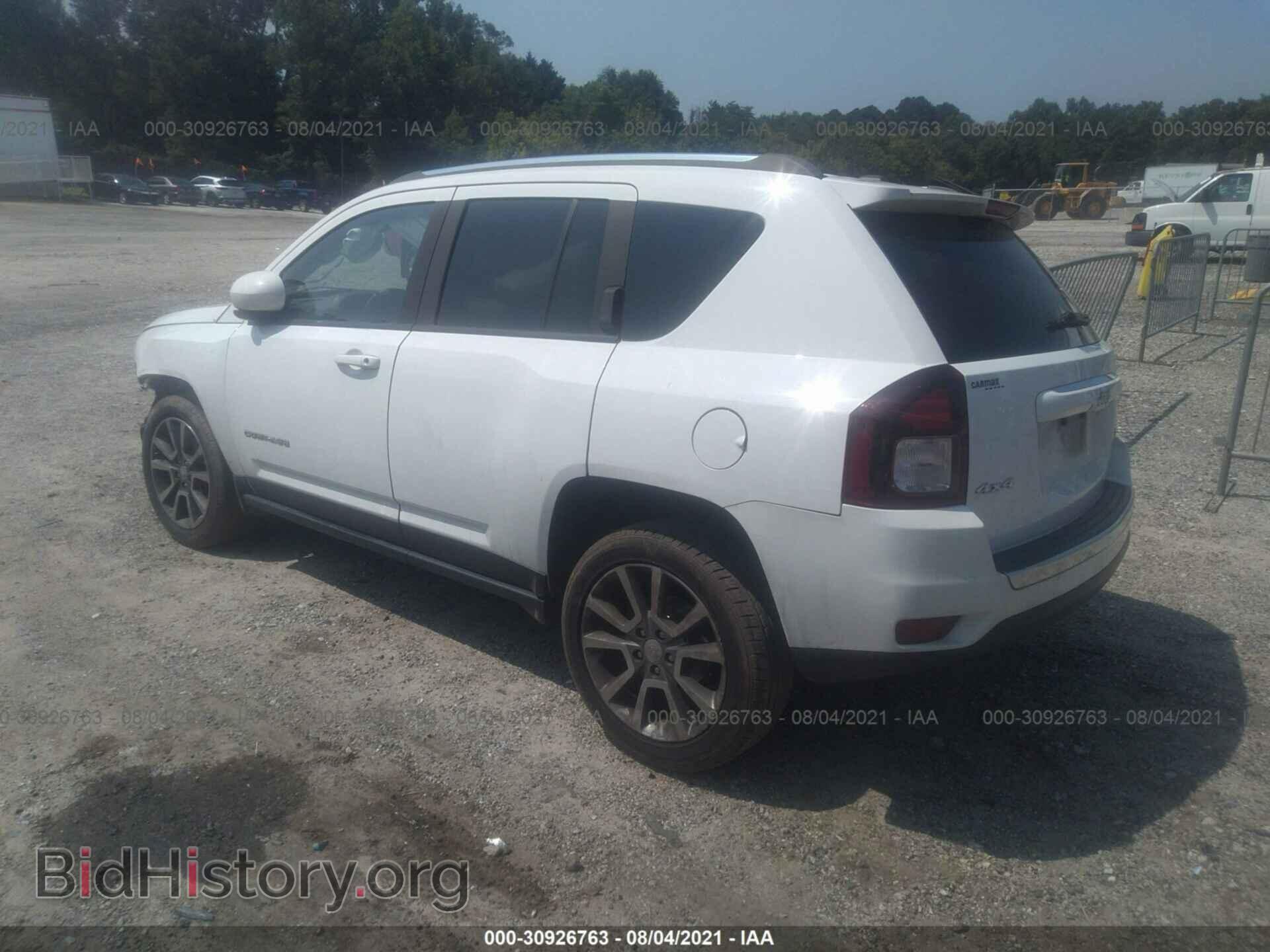 2016 JEEP COMPASS - VIN: 1C4NJDEB6GD723620 - Фото 3