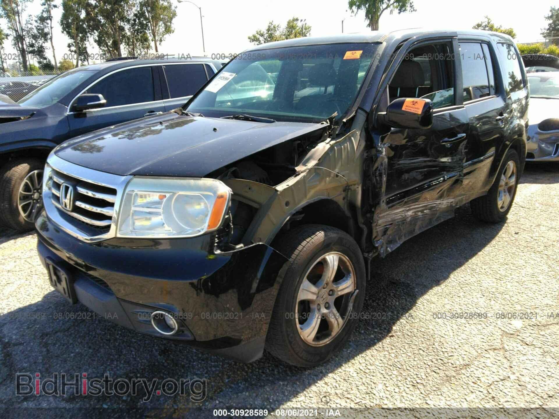 2013 HONDA PILOT - VIN: 5FNYF3H44DB024237 - Фото 2