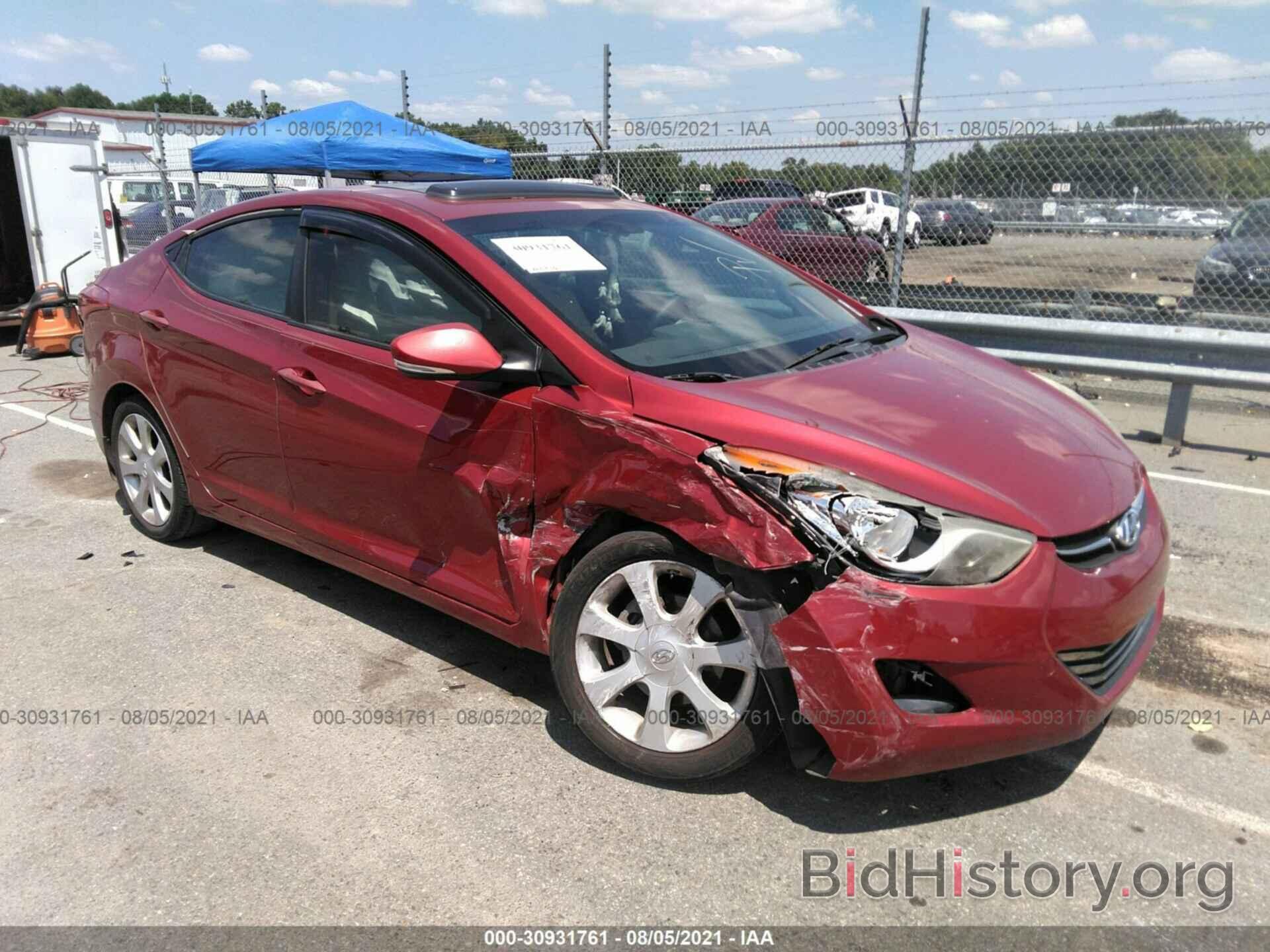 Photo KMHDH4AE3CU356852 - HYUNDAI ELANTRA 2012