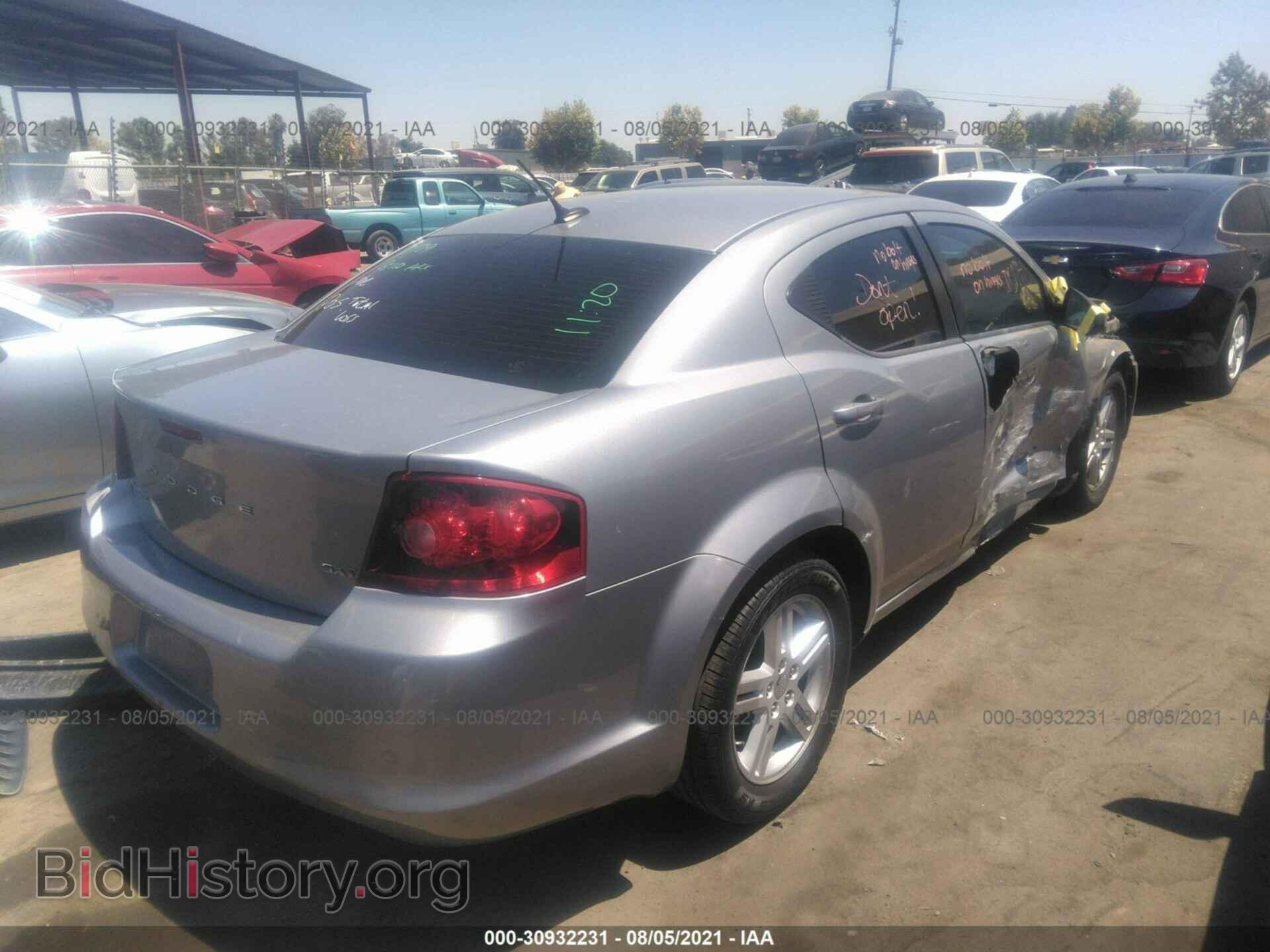 2013 DODGE AVENGER - VIN: 1C3CDZCB5DN626711 - Фото 4