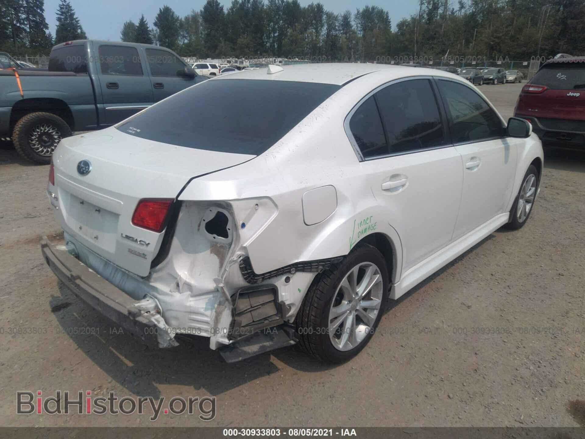 2014 SUBARU LEGACY - VIN: 4S3BMBC68E3014503 - Фото 4