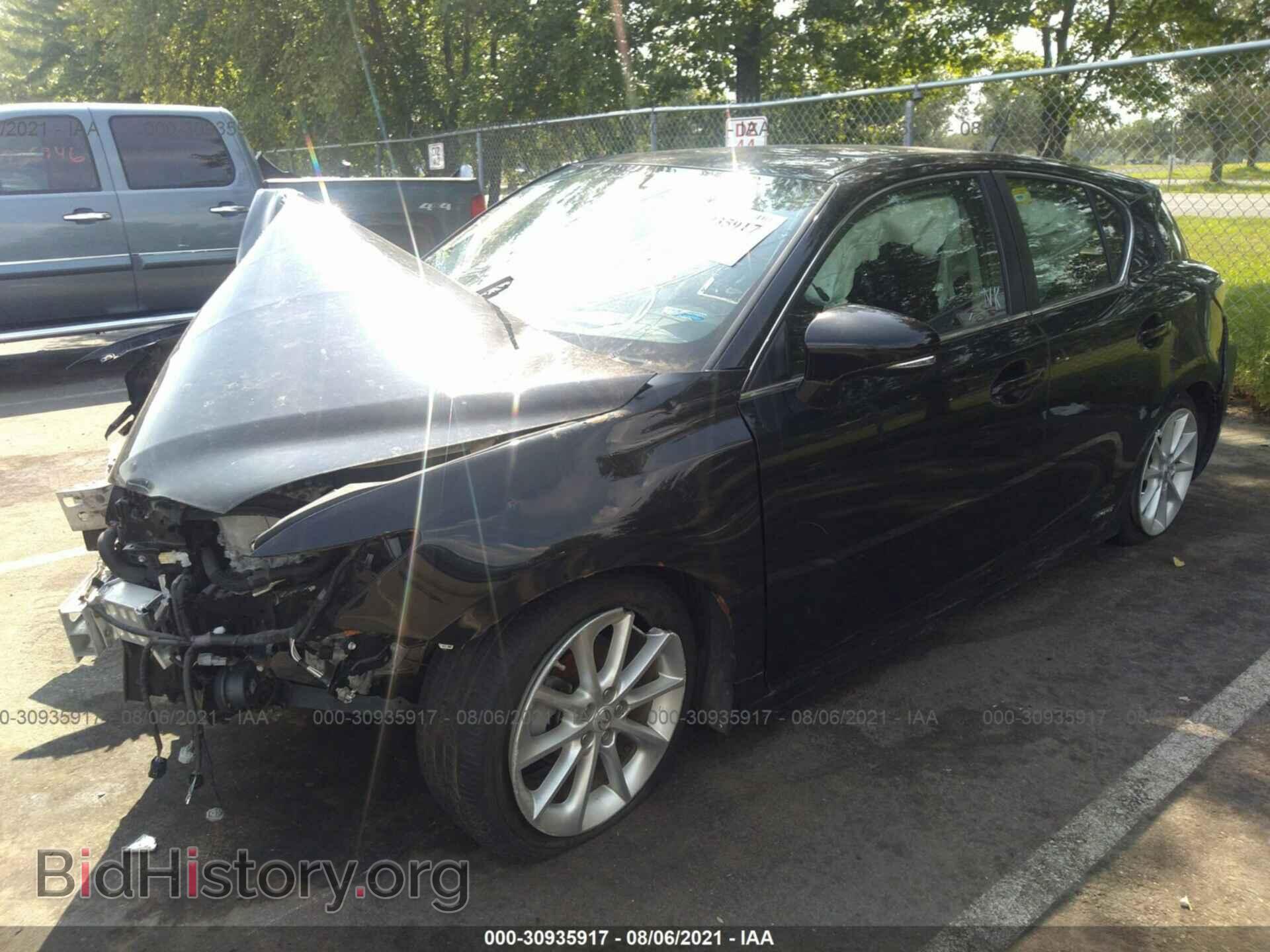 2012 LEXUS CT 200H - VIN: JTHKD5BH5C2069822 - Фото 2