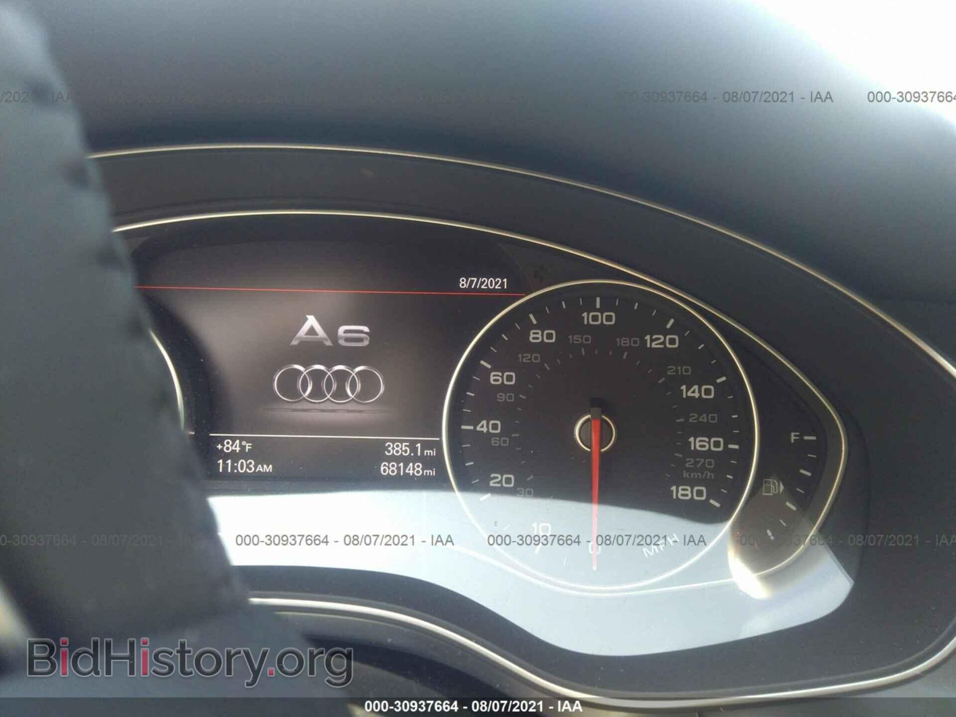 2013 AUDI A6 - VIN: WAUGGAFC3DN130622 - Фото 7