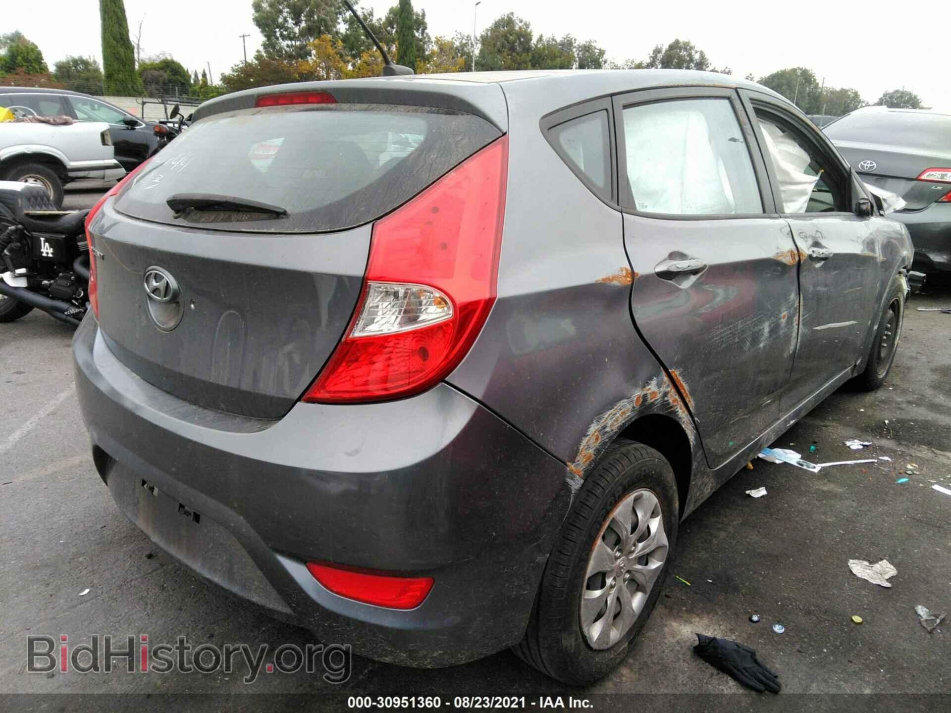 2015 HYUNDAI ACCENT - VIN: KMHCT5AE3FU227644 - Фото 4