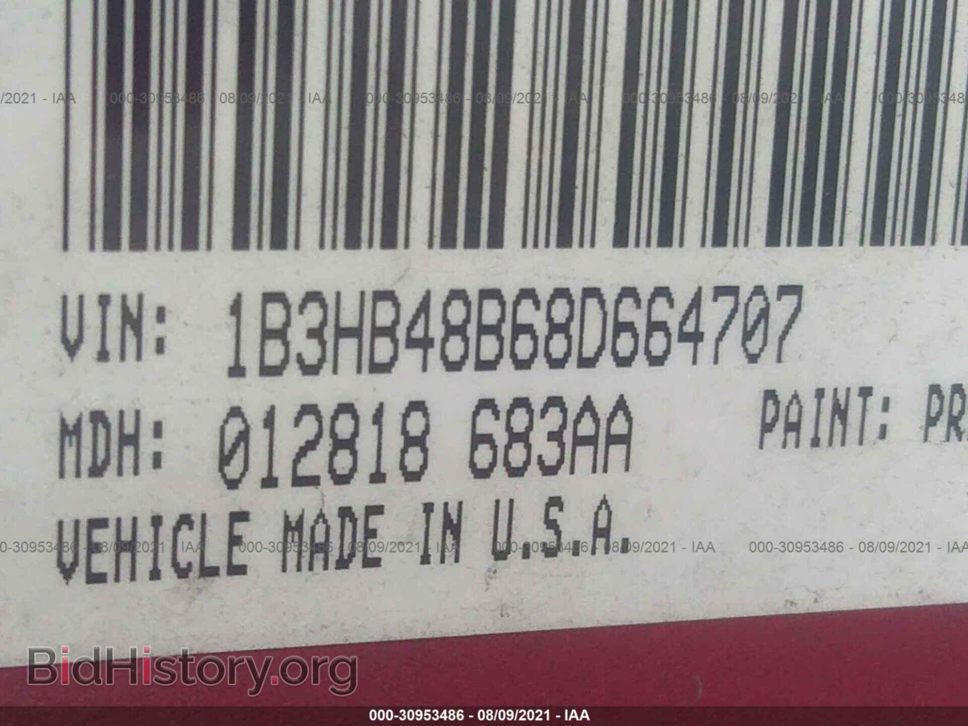 2008 DODGE CALIBER - VIN: 1B3HB48B68D664707 - Photo 9