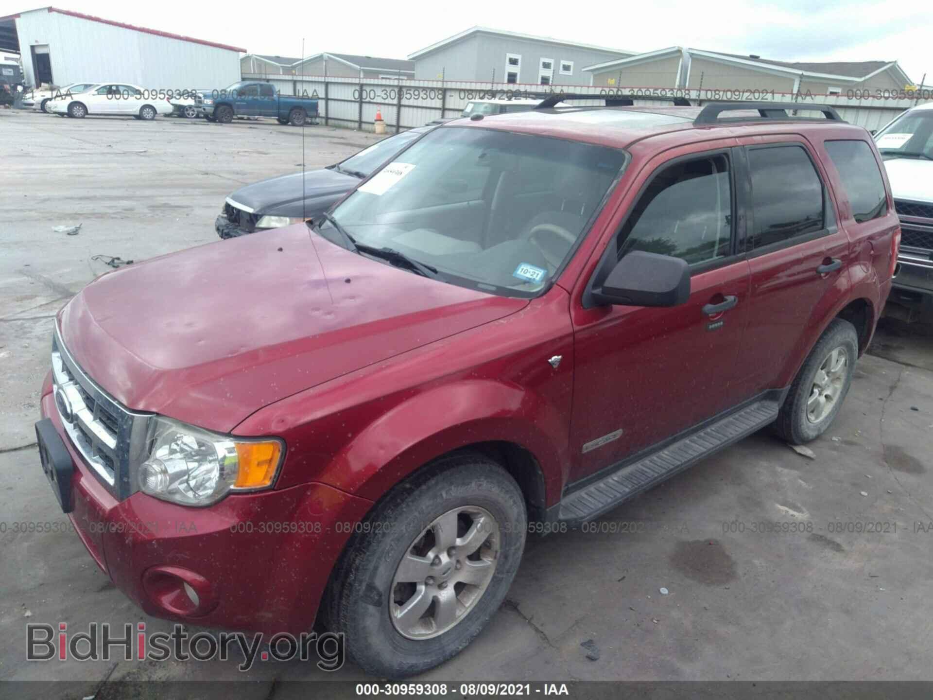 2008 FORD ESCAPE - VIN: 1FMCU03128KB33909 - Фото 2