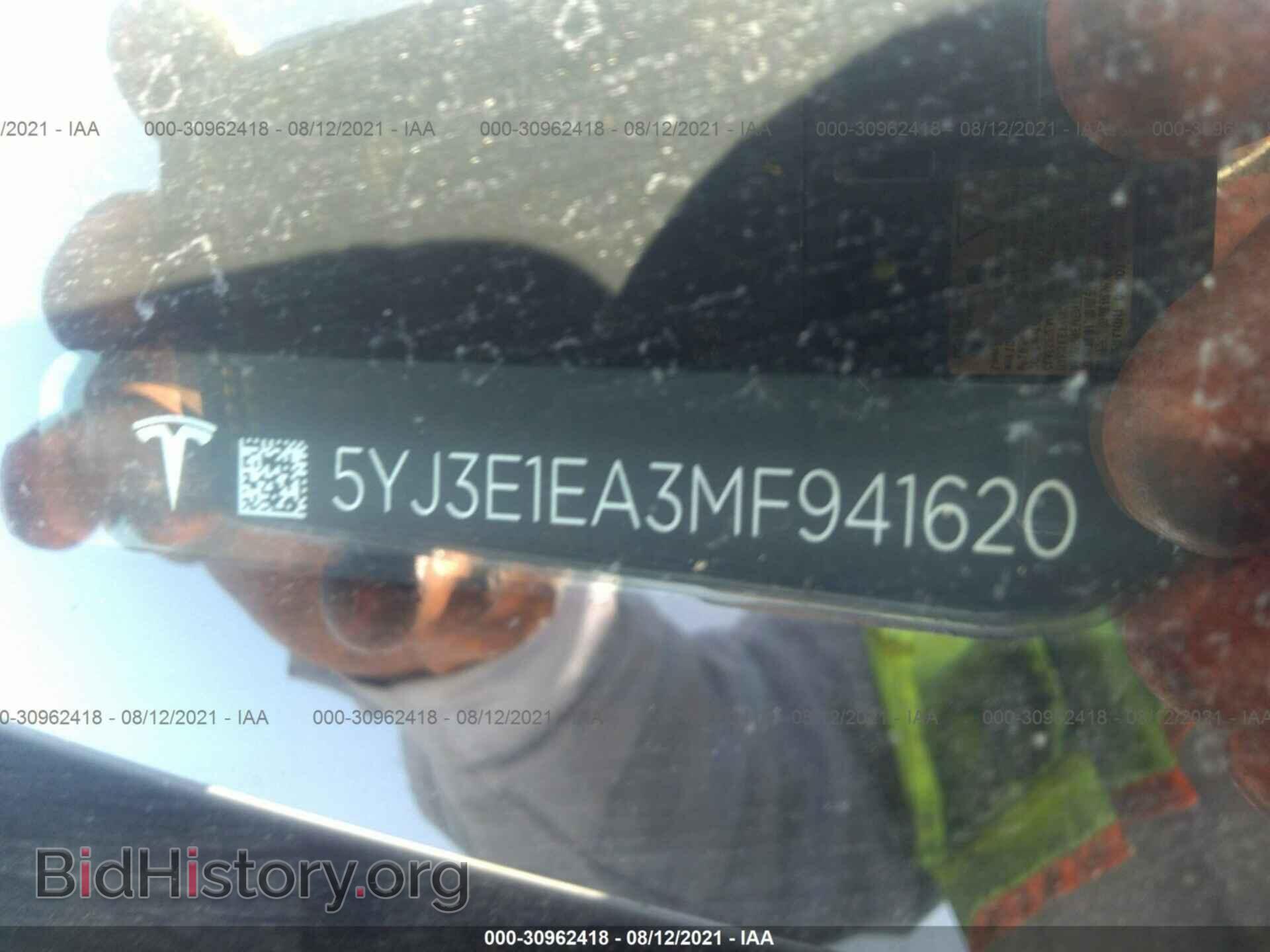 2021 TESLA MODEL 3 - VIN: 5YJ3E1EA3MF941620 - Photo 9