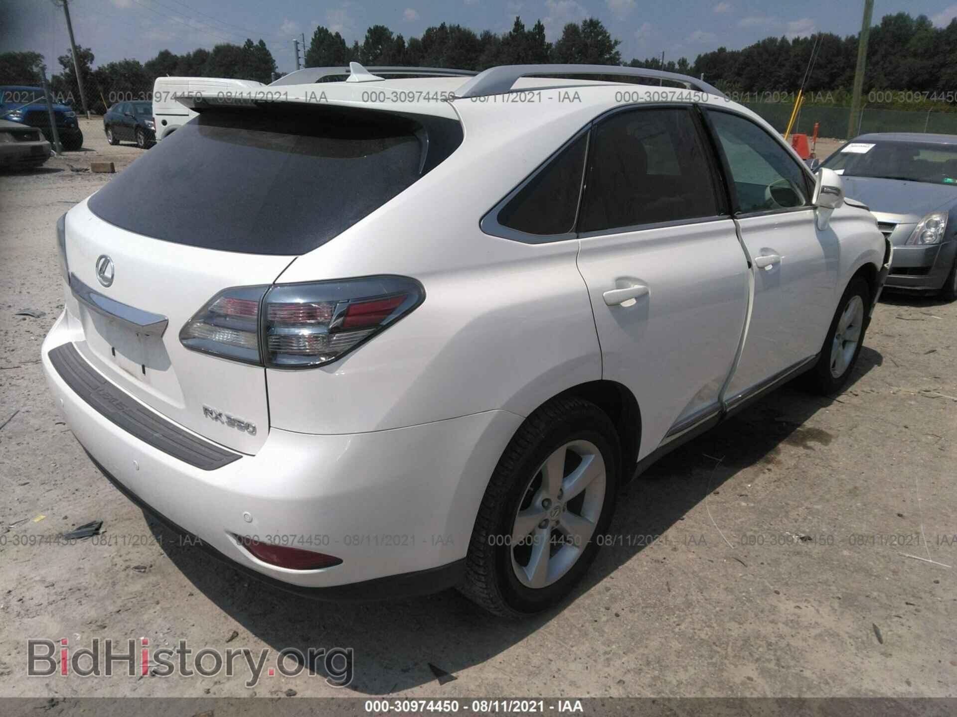 2012 LEXUS RX 350 - VIN: 2T2BK1BA3CC152553 - Фото 4
