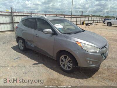 2013 Hyundai TUCSON GLS, silver — VIN KM8JU3AC9DU562105, IAAI