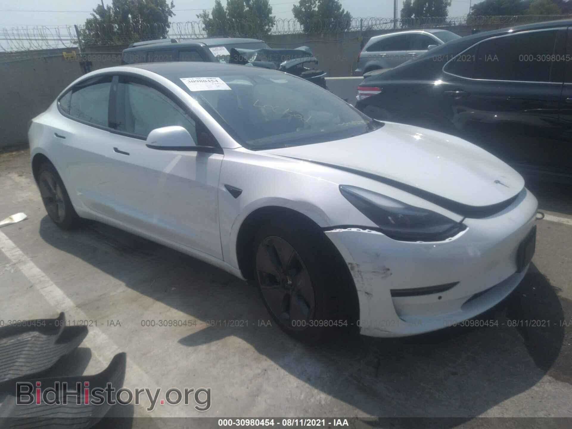 Photo 5YJ3E1EA3MF986363 - TESLA MODEL 3 2021