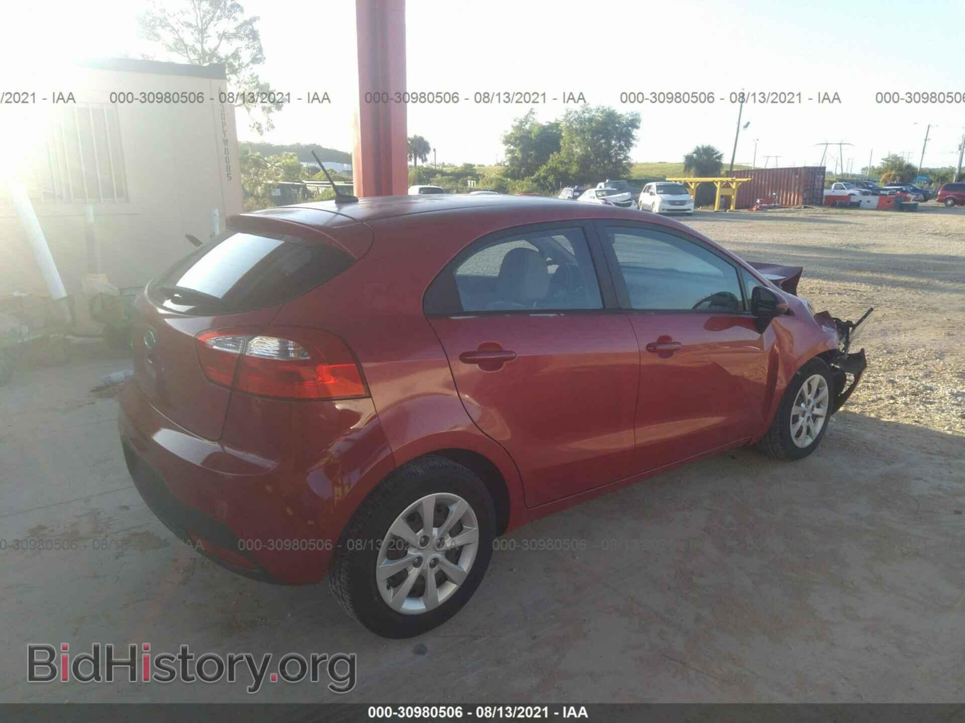 2012 KIA RIO - VIN: KNADM5A32C6021586 - Фото 4