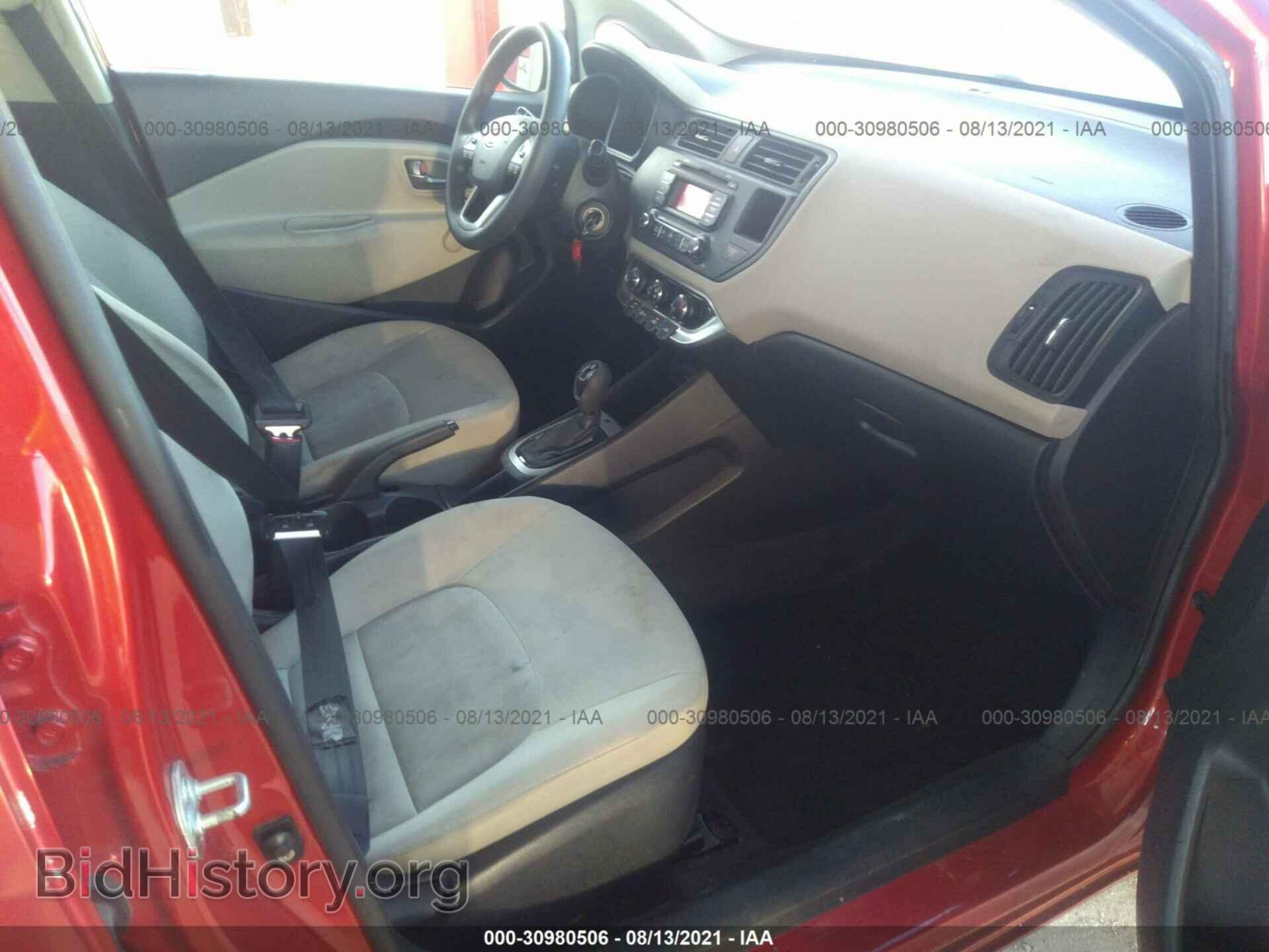 2012 KIA RIO - VIN: KNADM5A32C6021586 - Фото 5