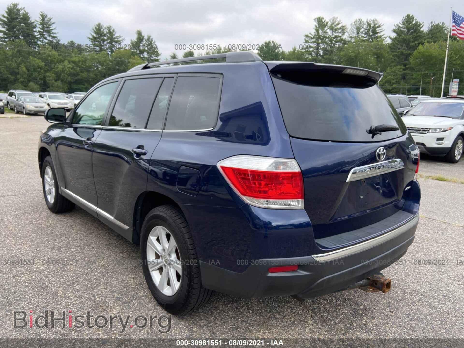 2012 TOYOTA HIGHLANDER - VIN: 5TDBK3EH9CS149561 - Фото 3