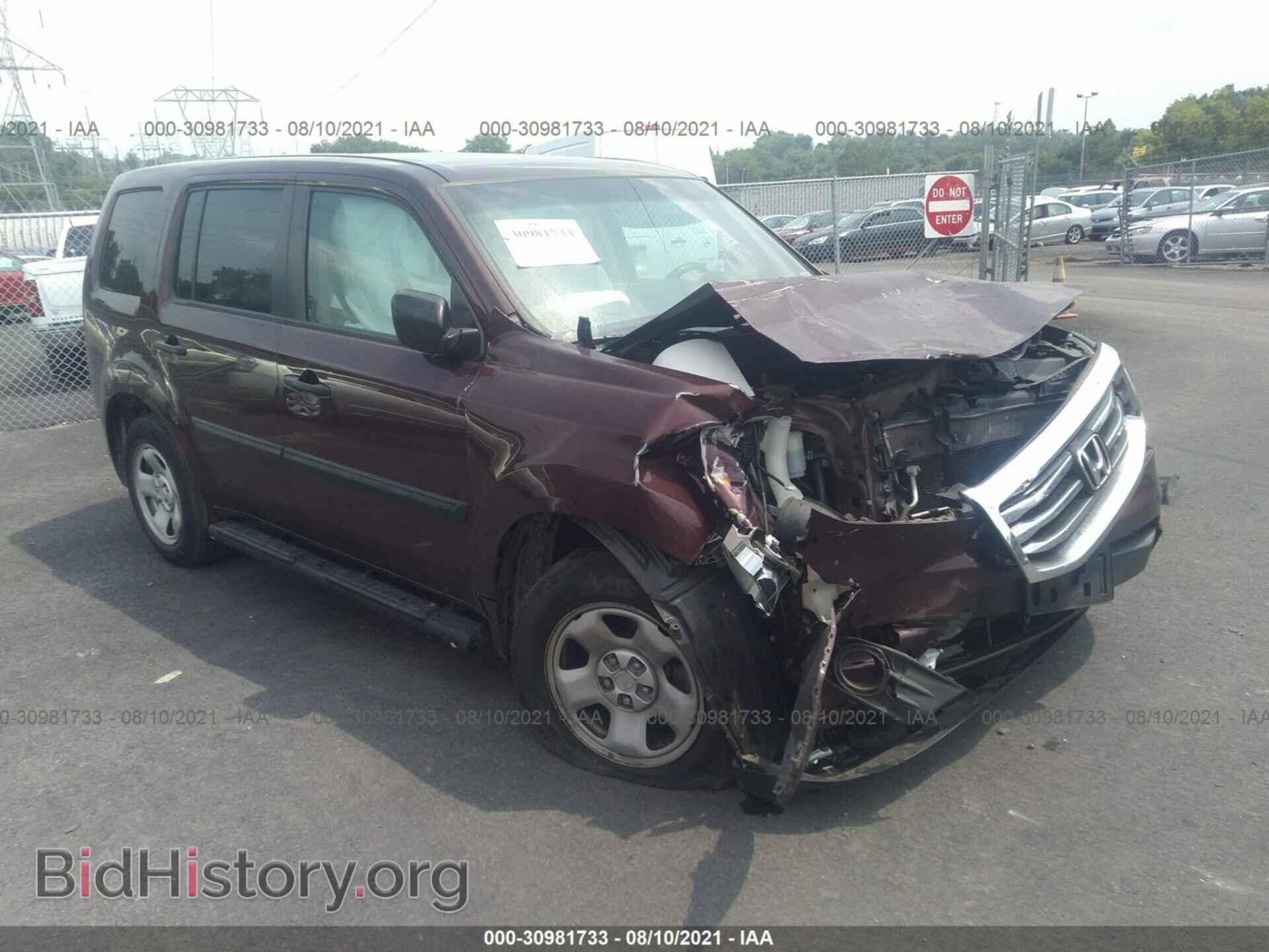 Фотография 5FNYF4H24EB028407 - HONDA PILOT 2014