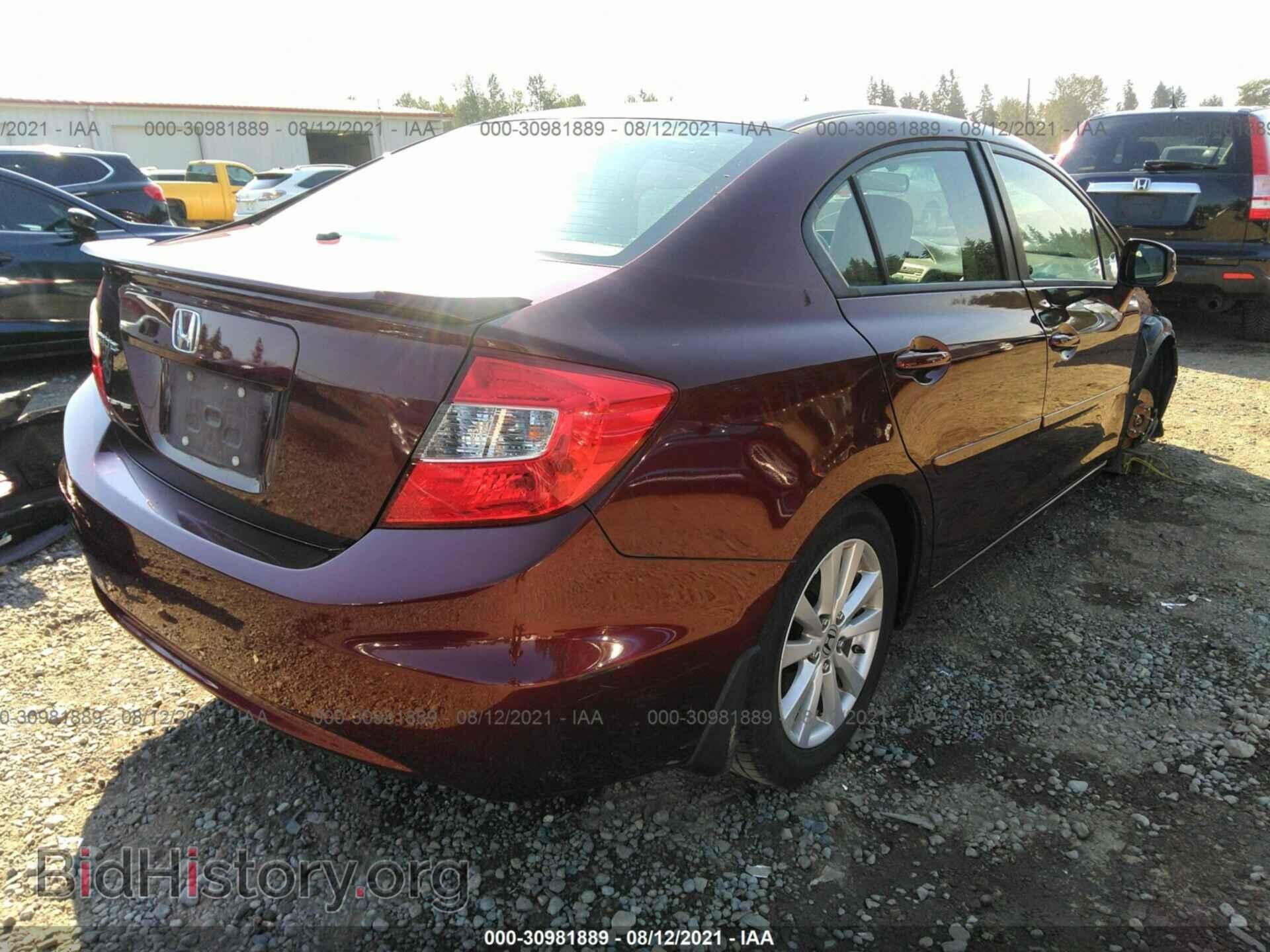 2012 HONDA CIVIC SDN - VIN: 19XFB2F80CE390672 - Фото 4