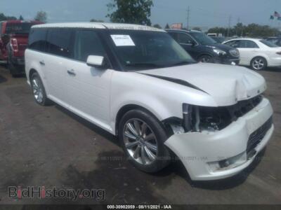2013 Ford FLEX Limited W/Ecoboost, белый — VIN 2FMHK6DT3DBD15136, IAAI