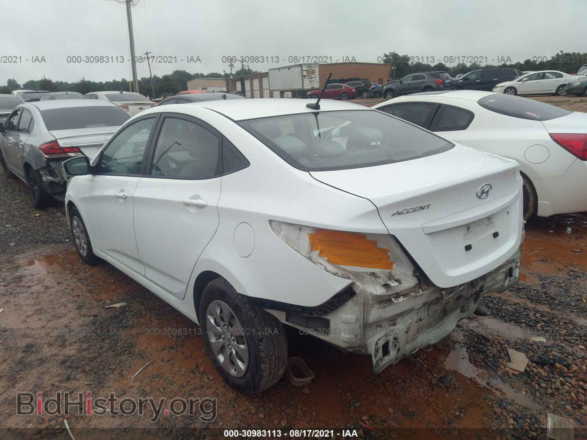 2016 HYUNDAI ACCENT - VIN: KMHCT4AE3GU965293 - Фото 3