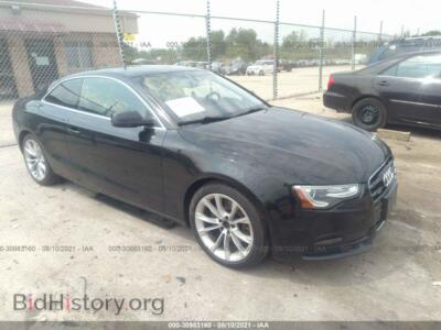 2014 Audi A5 Premium Plus, черный — VIN WAULFAFR4EA027580, IAAI
