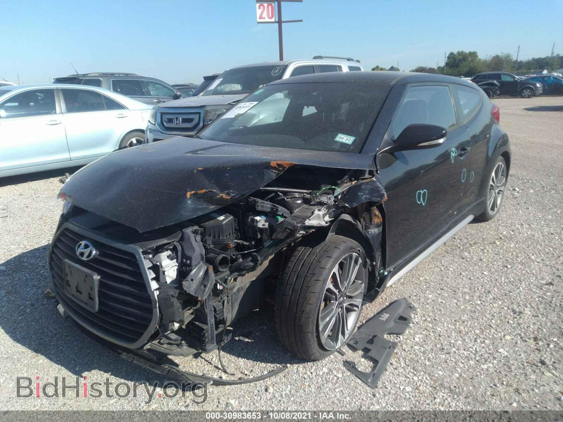2016 HYUNDAI VELOSTER - VIN: KMHTC6AEXGU275407 - Фото 2