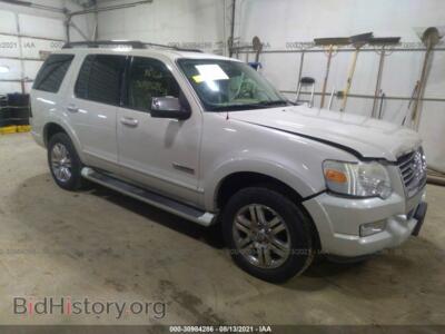 2006 Ford EXPLORER Limited, белый — VIN 1FMEU75816UB40024, IAAI