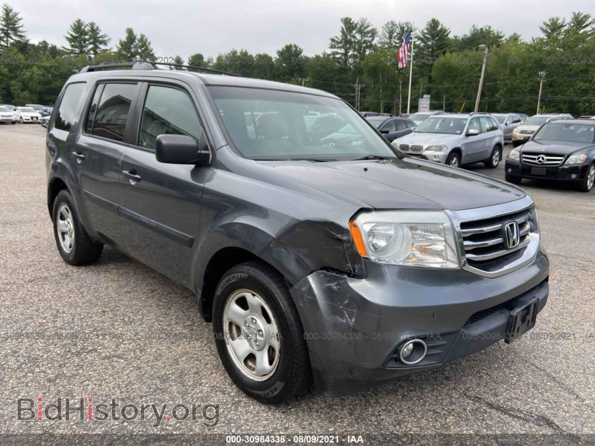 Фотография 5FNYF4H26CB038479 - HONDA PILOT 2012