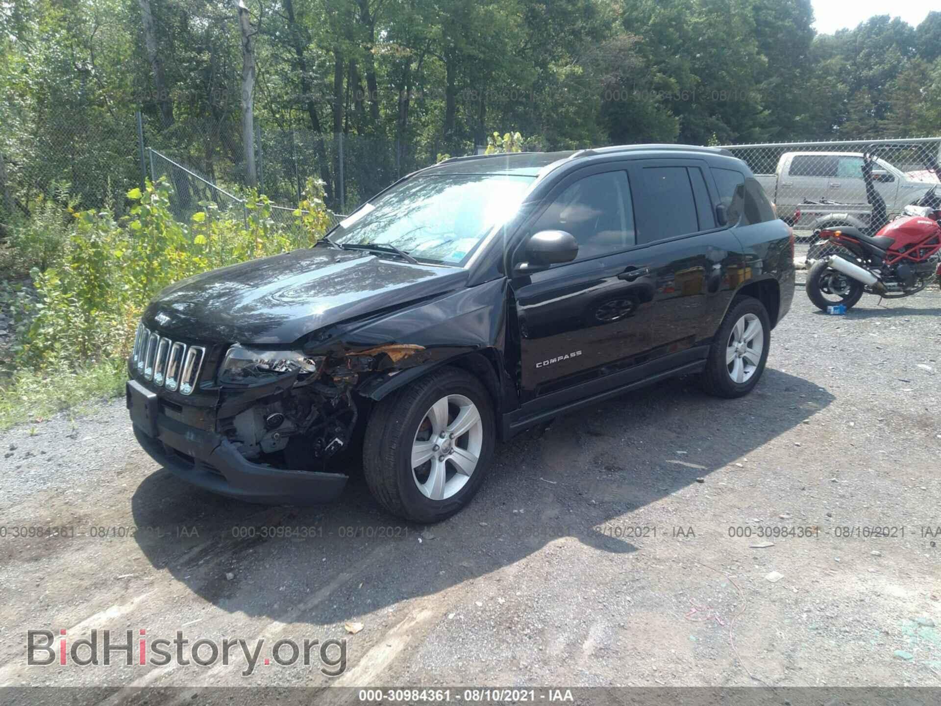 2016 JEEP COMPASS - VIN: 1C4NJDBB0GD797104 - Фото 2