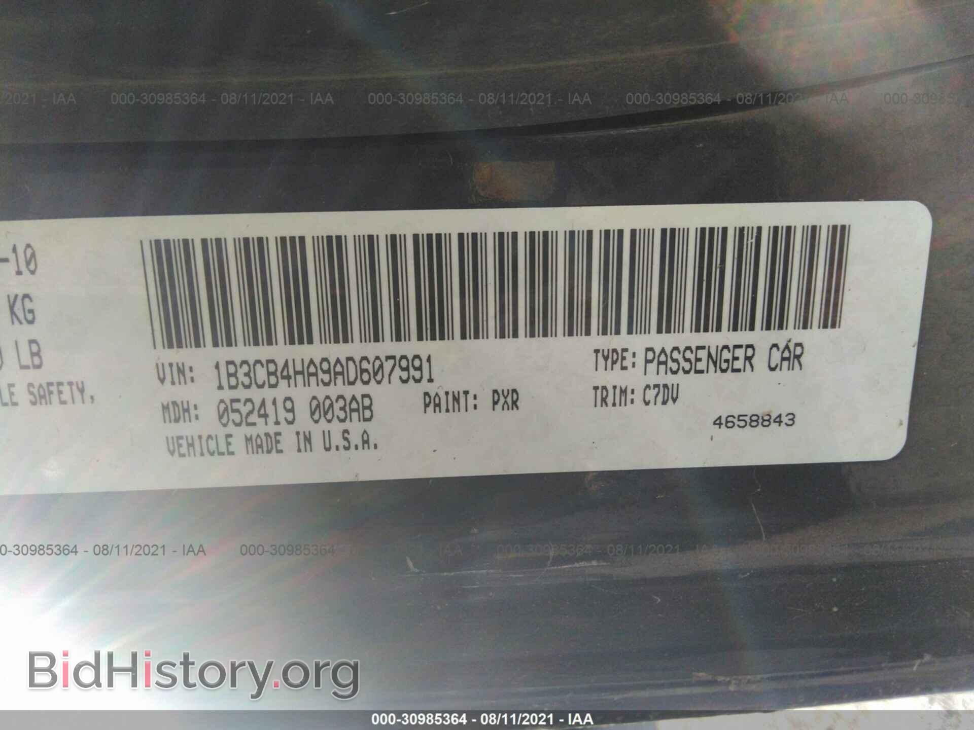 2010 DODGE CALIBER - VIN: 1B3CB4HA9AD607991 - Photo 9