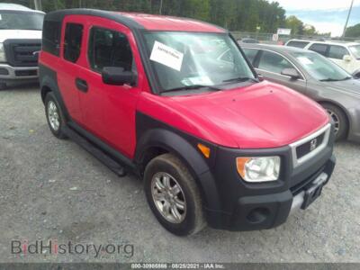 2006 Honda ELEMENT EX, красный — VIN 5J6YH18646L006184, IAAI