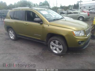 2012 Jeep COMPASS Sport, green — VIN 1C4NJDBB0CD555567, IAAI