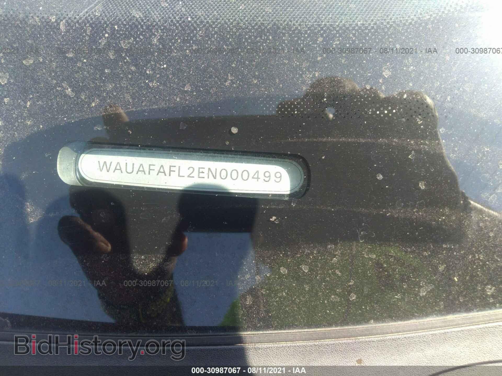 2014 AUDI A4 - VIN: WAUAFAFL2EN000499 - Photo 9