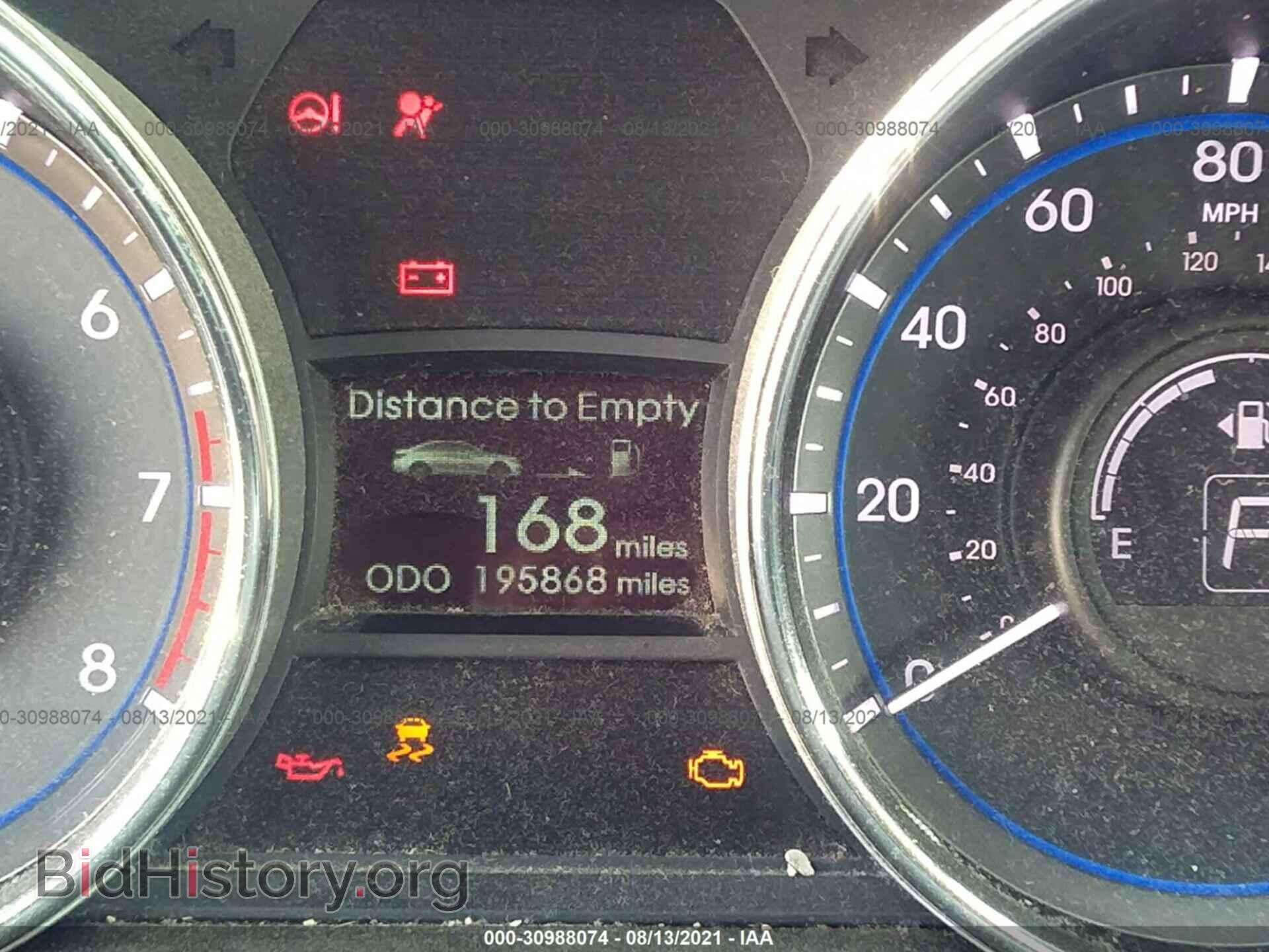 2014 HYUNDAI SONATA - VIN: 5NPEB4AC0EH916171 - Фото 7