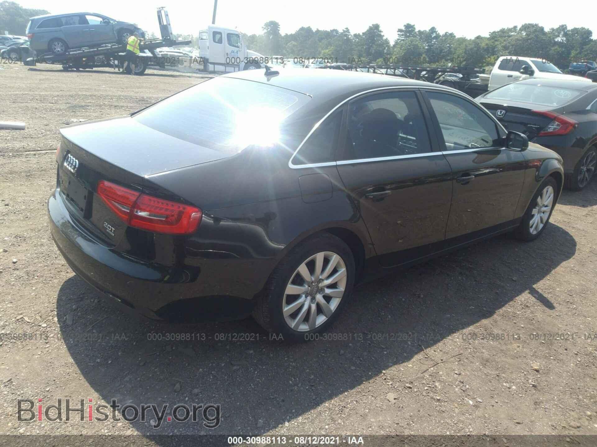 2013 AUDI A4 - VIN: WAUBFAFL5DN036917 - Photo 4