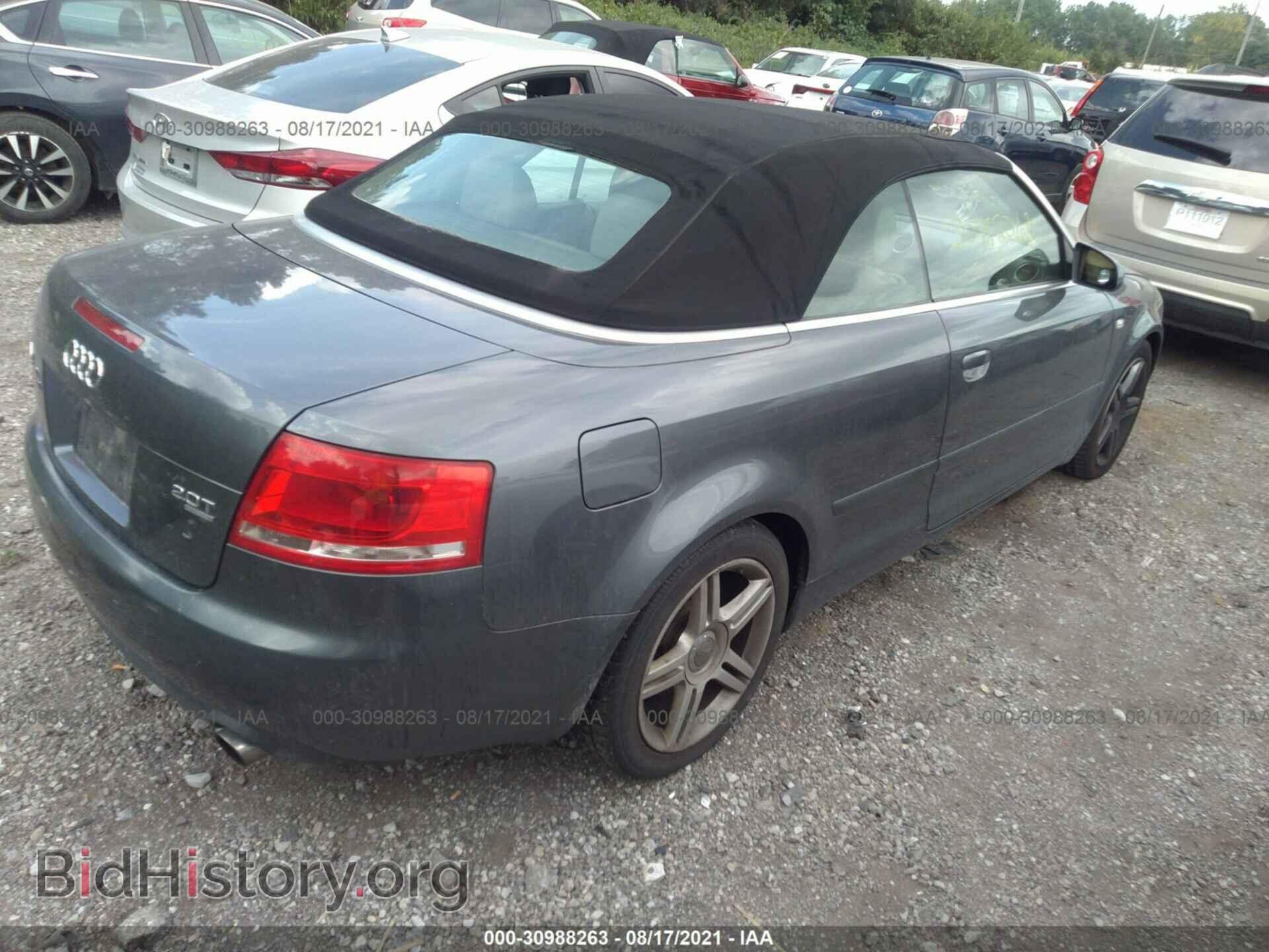 2007 AUDI A4 - VIN: WAUDF48H77K023370 - Фото 4