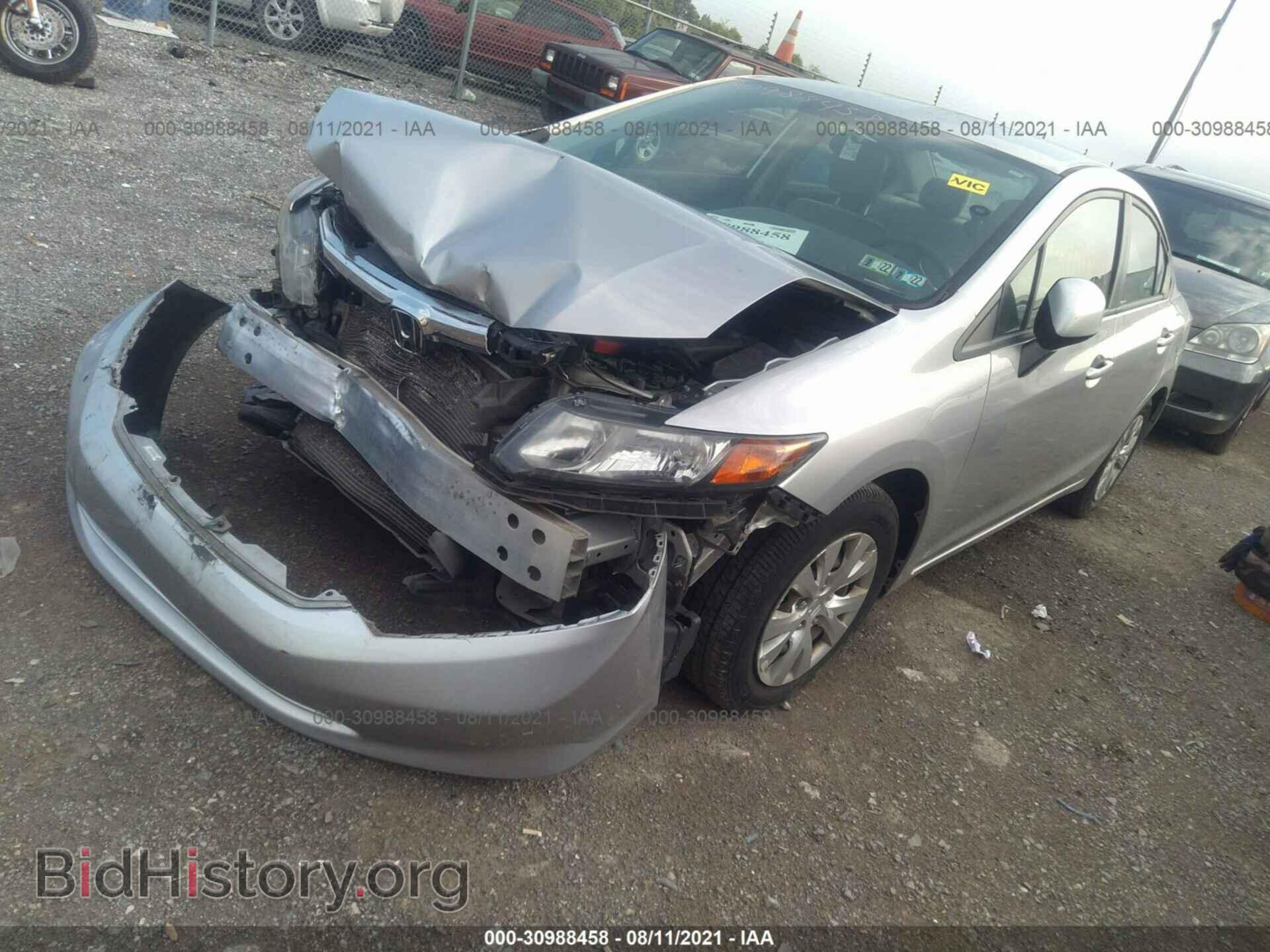 2012 HONDA CIVIC SDN - VIN: 19XFB2F54CE340430 - Фото 2