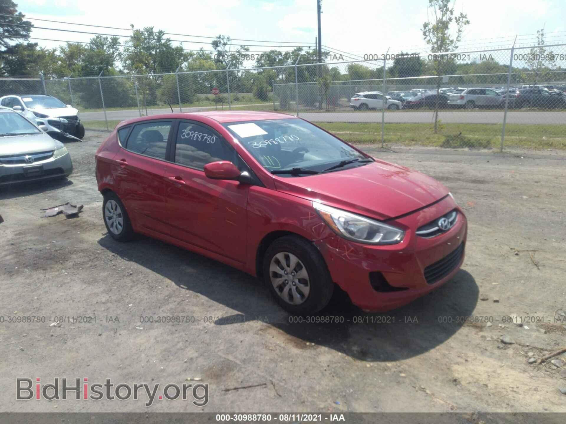 Фотография KMHCT5AE3GU274108 - HYUNDAI ACCENT 2016