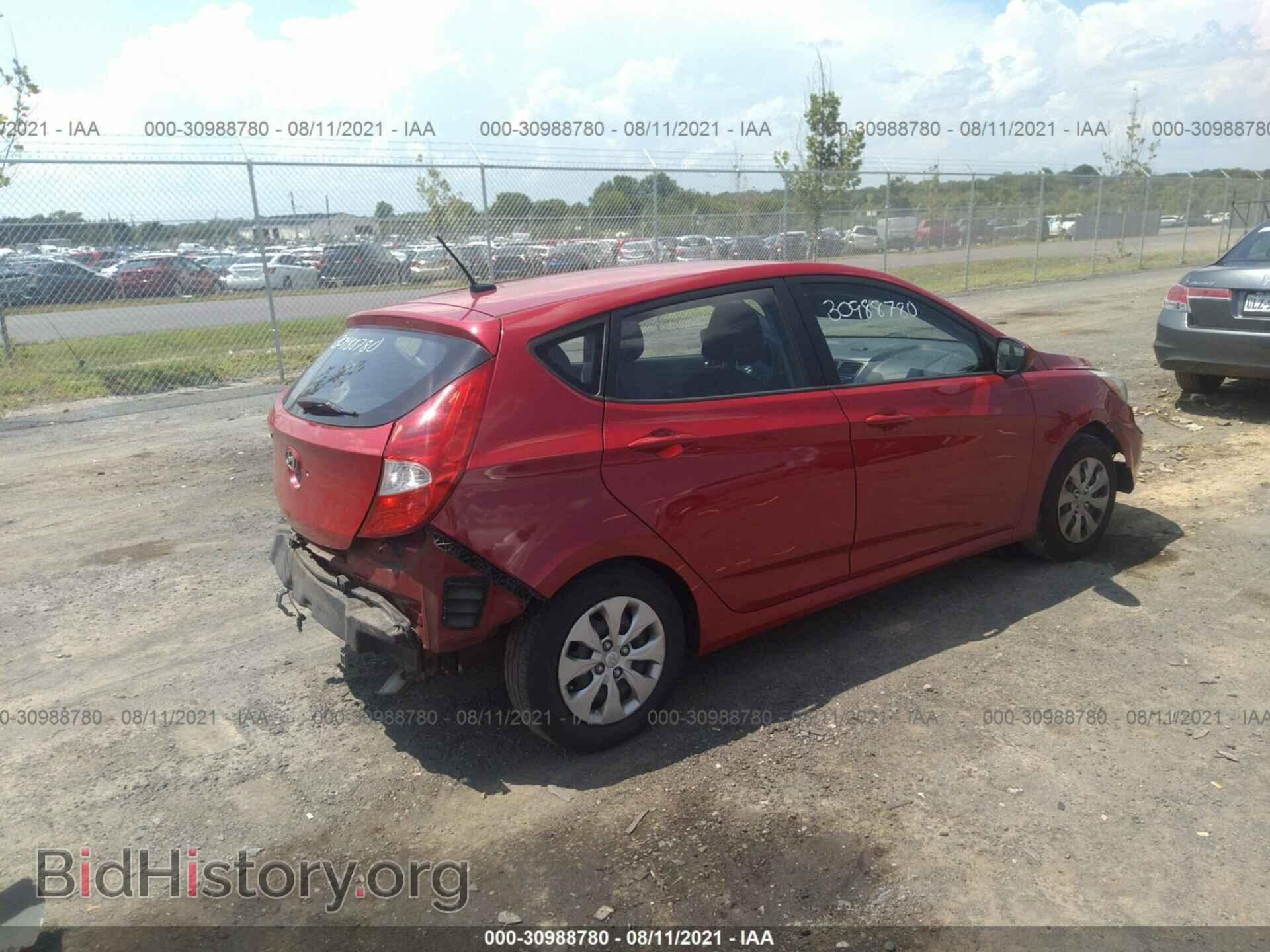 2016 HYUNDAI ACCENT - VIN: KMHCT5AE3GU274108 - Фото 4