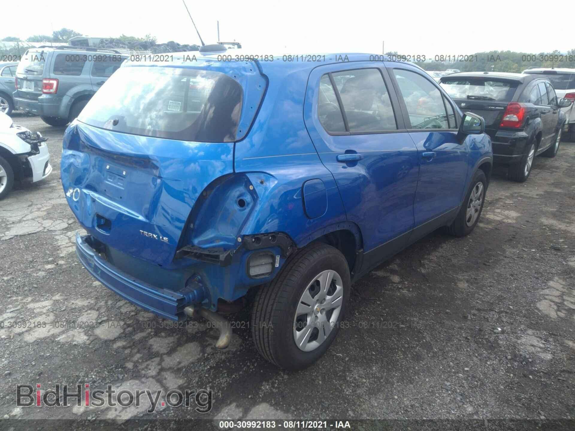 2016 CHEVROLET TRAX - VIN: KL7CJKSB5GB758576 - Фото 4