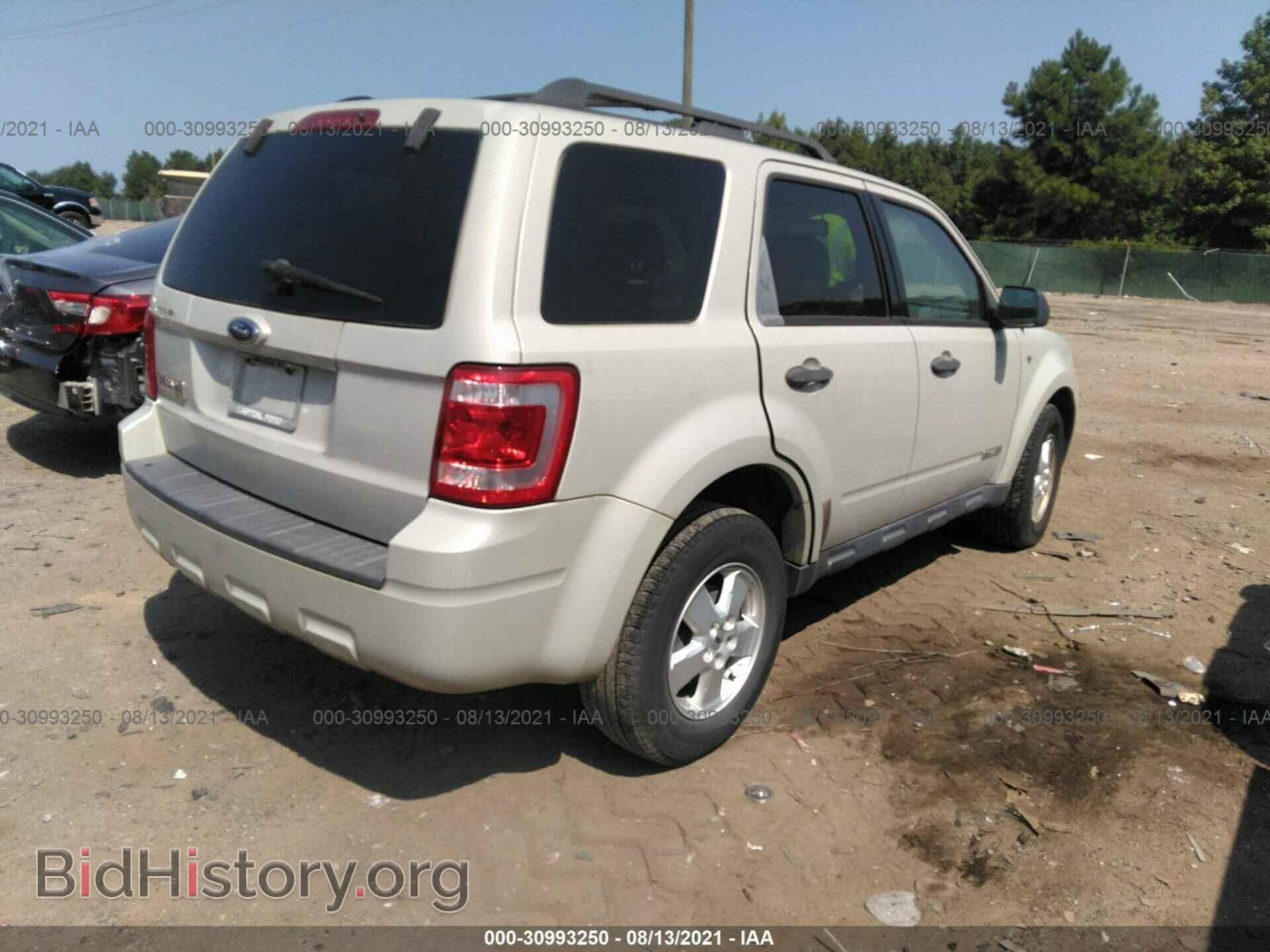 2008 FORD ESCAPE - VIN: 1FMCU03158KB77497 - Фото 4