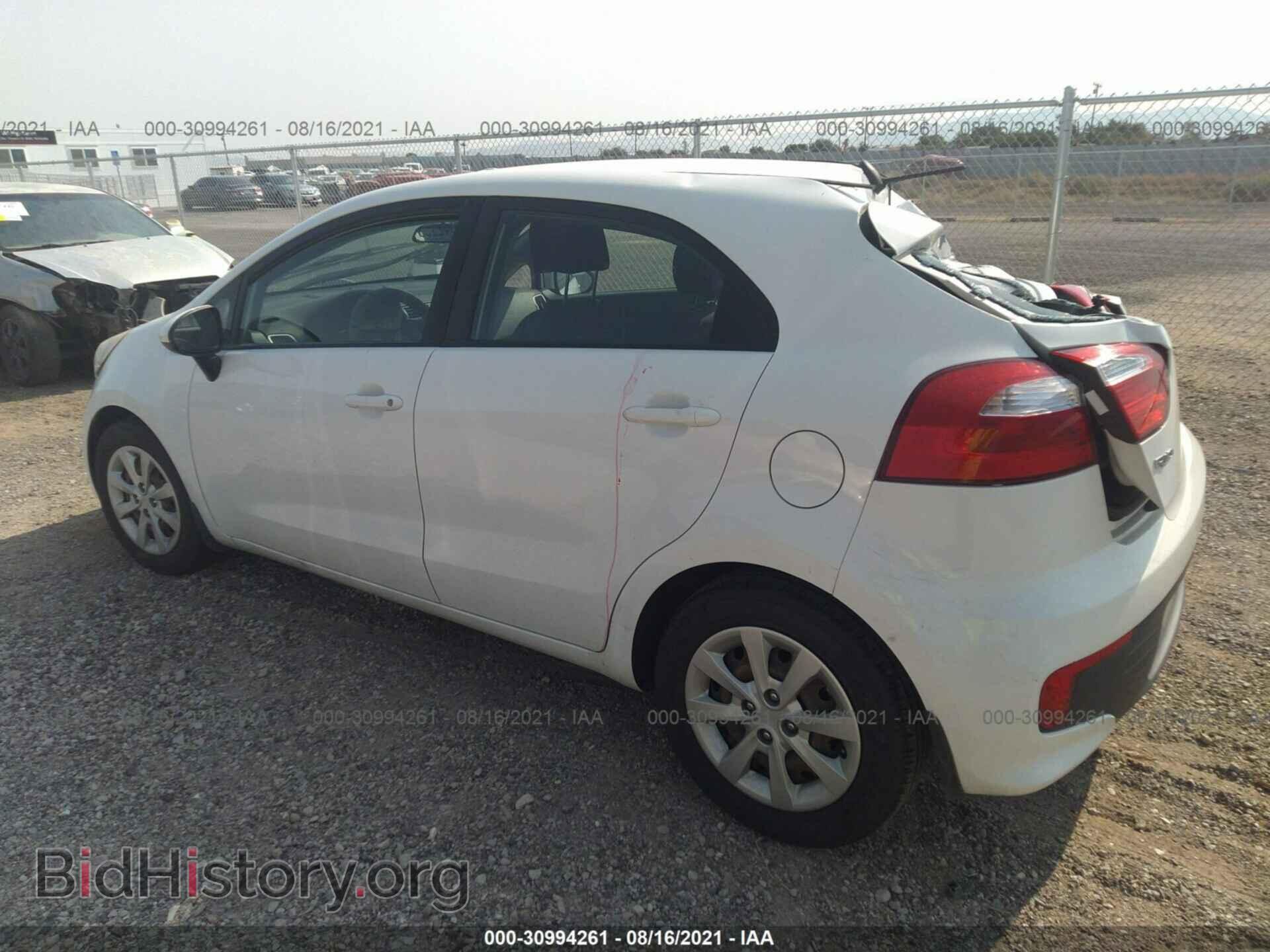 2016 KIA RIO - VIN: KNADM5A39G6621558 - Фото 3